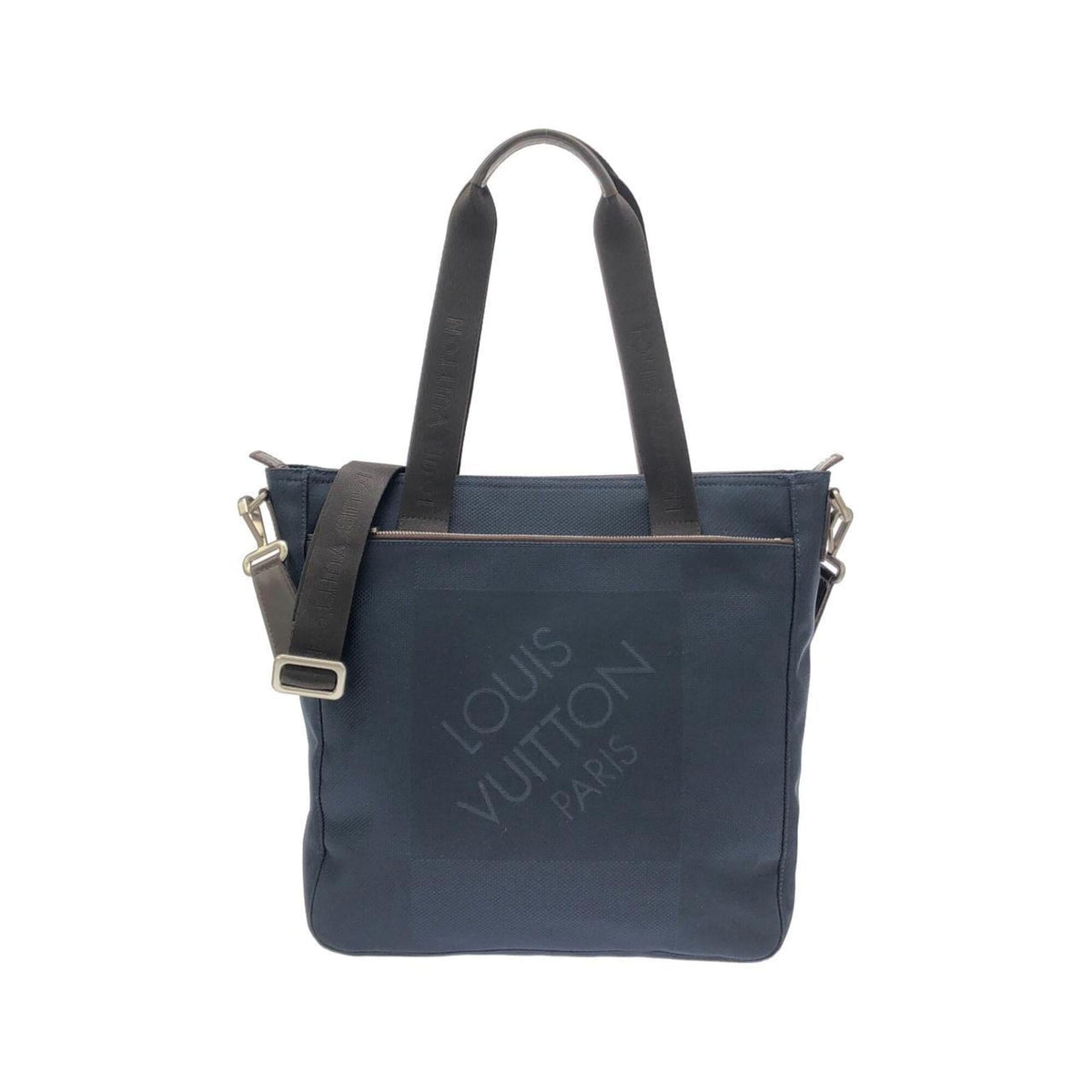 Louis Vuitton Blue Canvas Handbag (Pre-Owned)