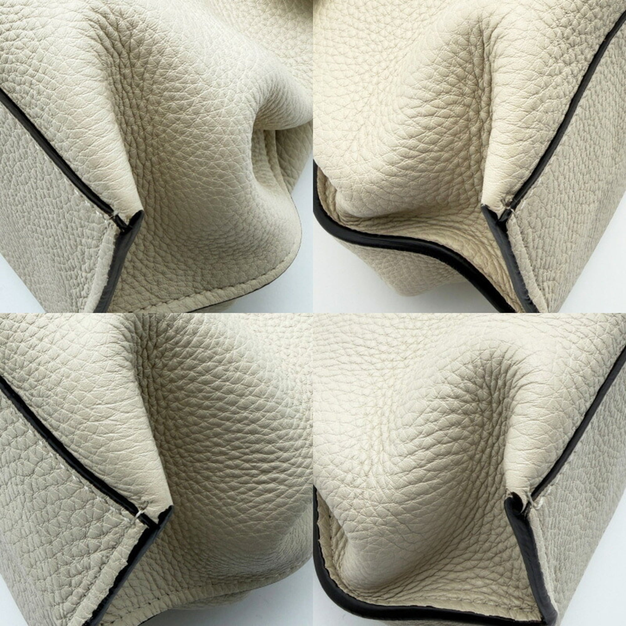Gucci Bamboo Ivory Multi-Color Leather Shoulder Bag (Pre-Owned)