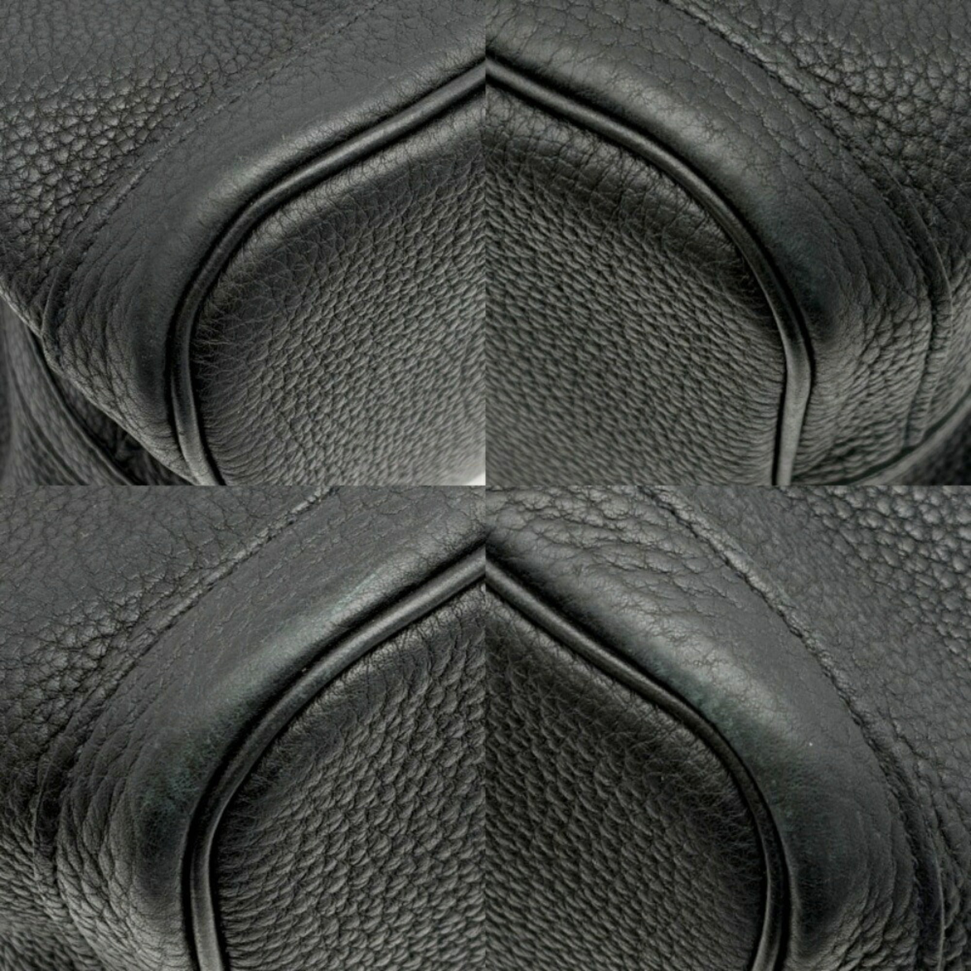 Hermes Garden Black Togo Leather Tote Bag (Pre-Owned)