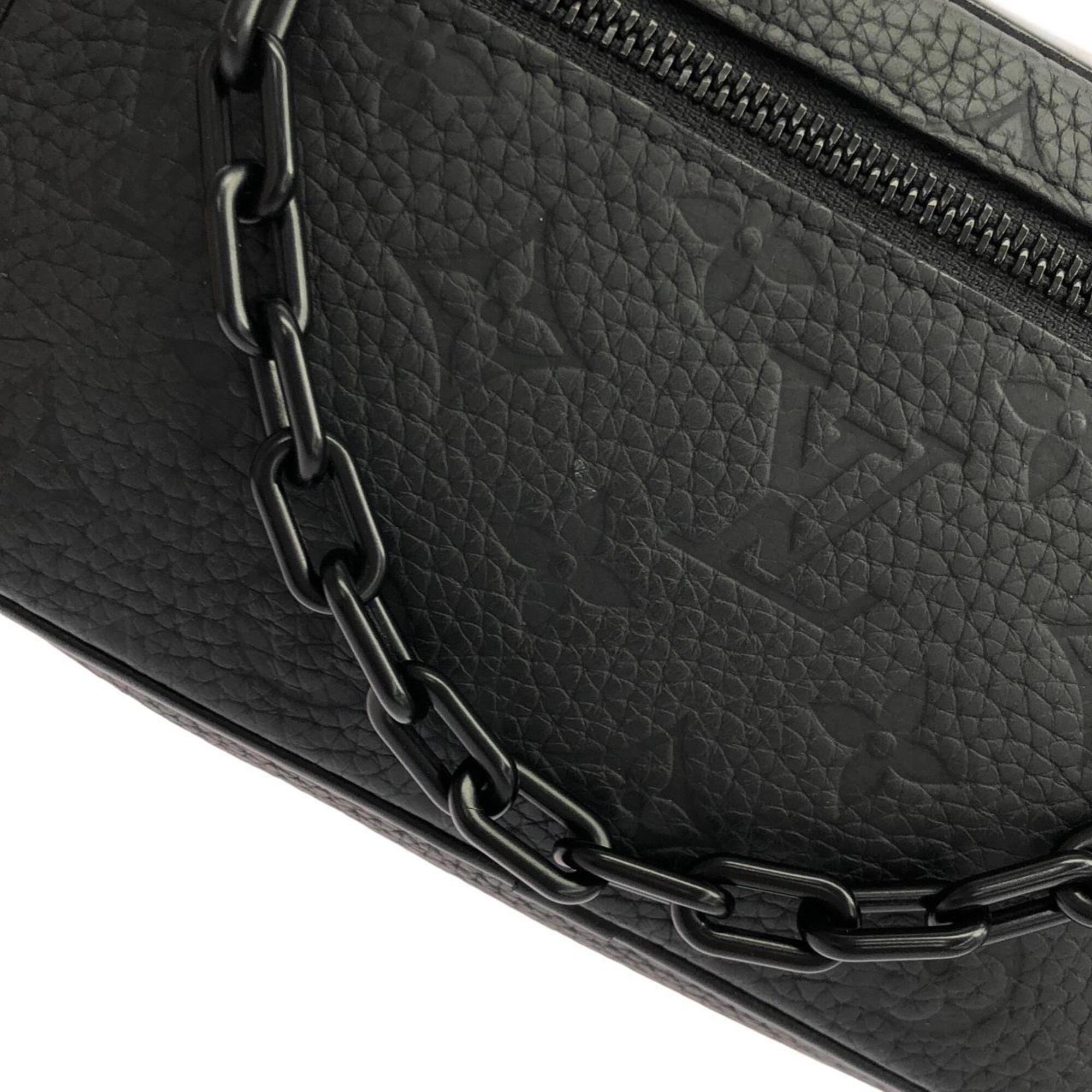 Louis Vuitton Black Leather Handbag Pochette (Pre-Owned)
