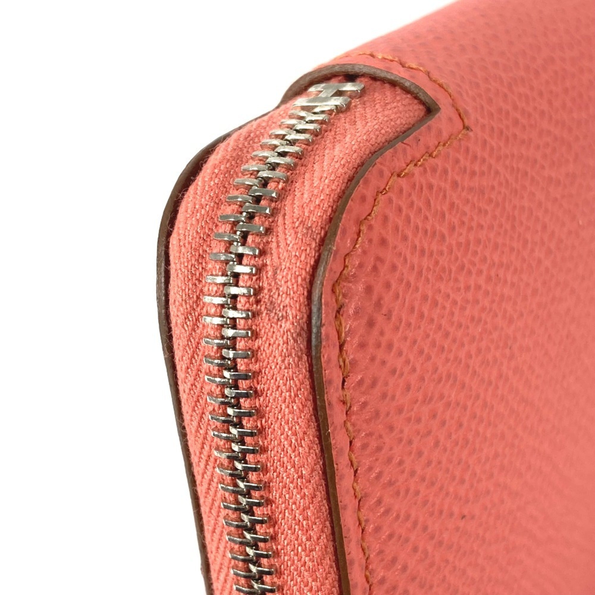 Hermes Silk'in Pink Epsom Leather Long Wallet (Bi-Fold) (Pre-Owned)