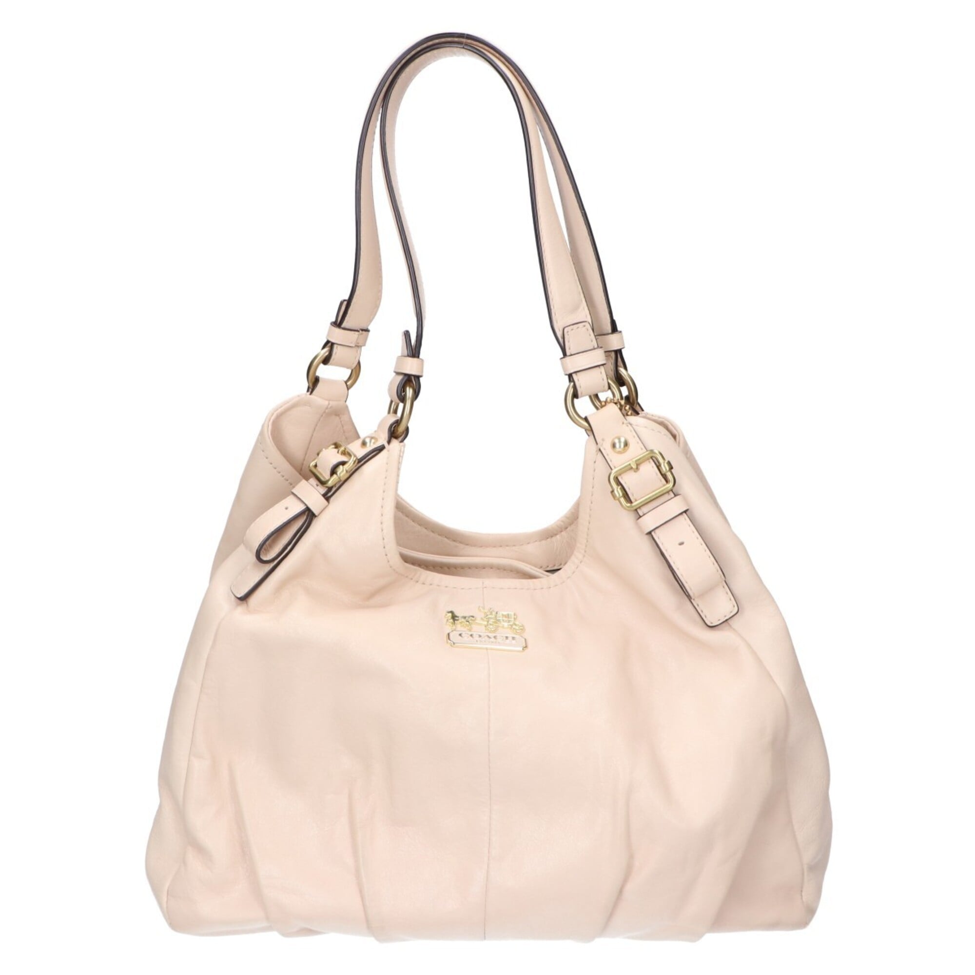 Coach Ivory Leather Handbag (Pre-Owned)