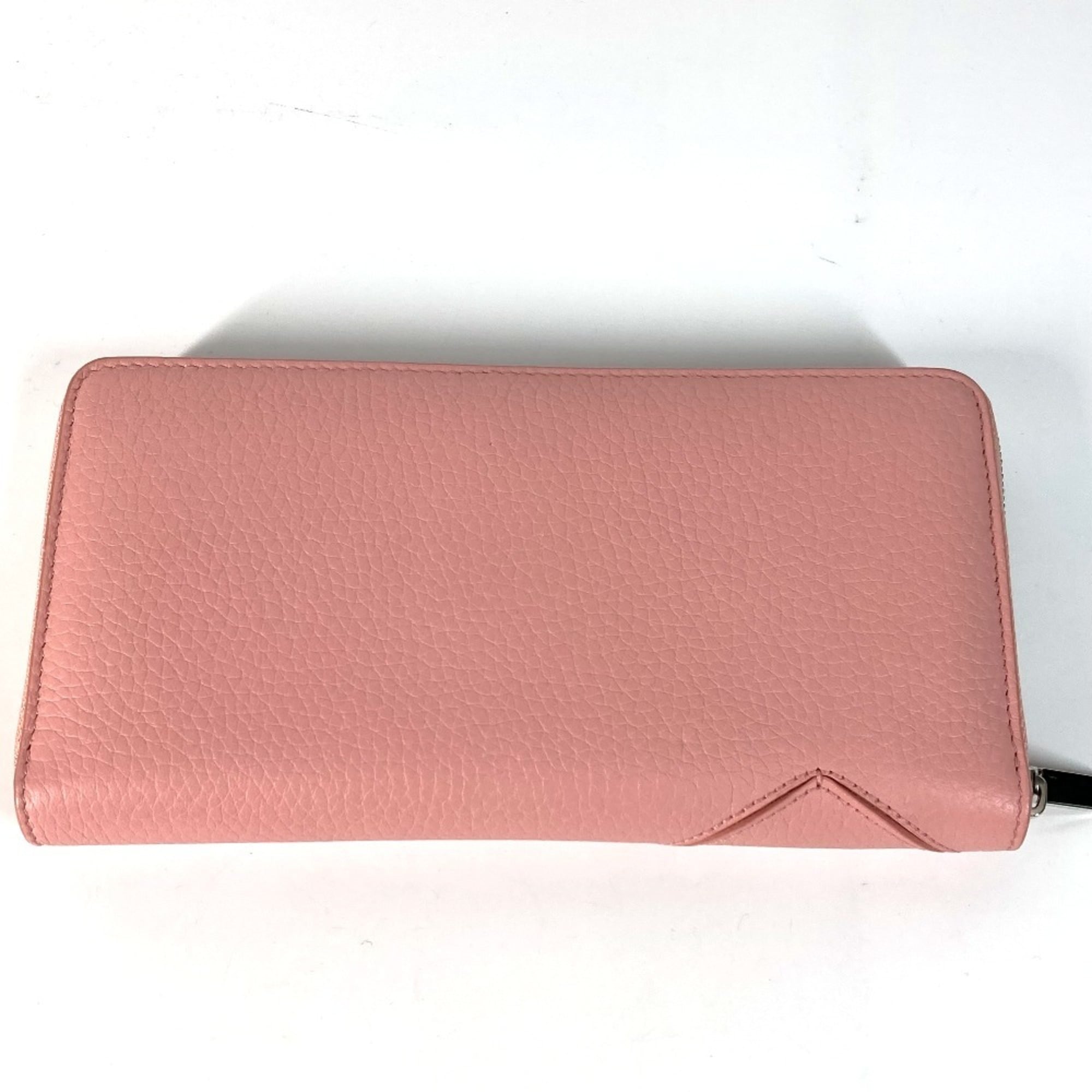 Tiffany Pink Leather Long Wallet (Bi-Fold) (Pre-Owned)
