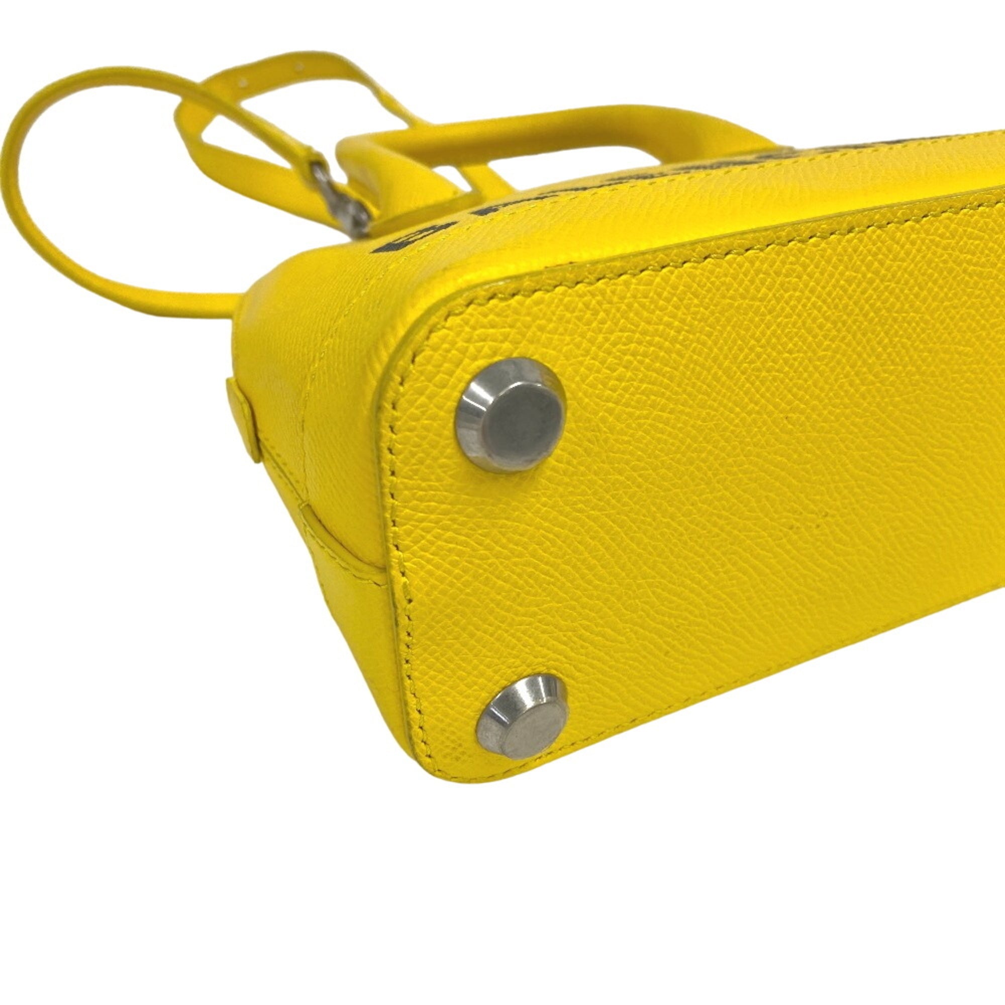 Balenciaga Yellow Leather Handbag Shoulder Bag (Pre-Owned)