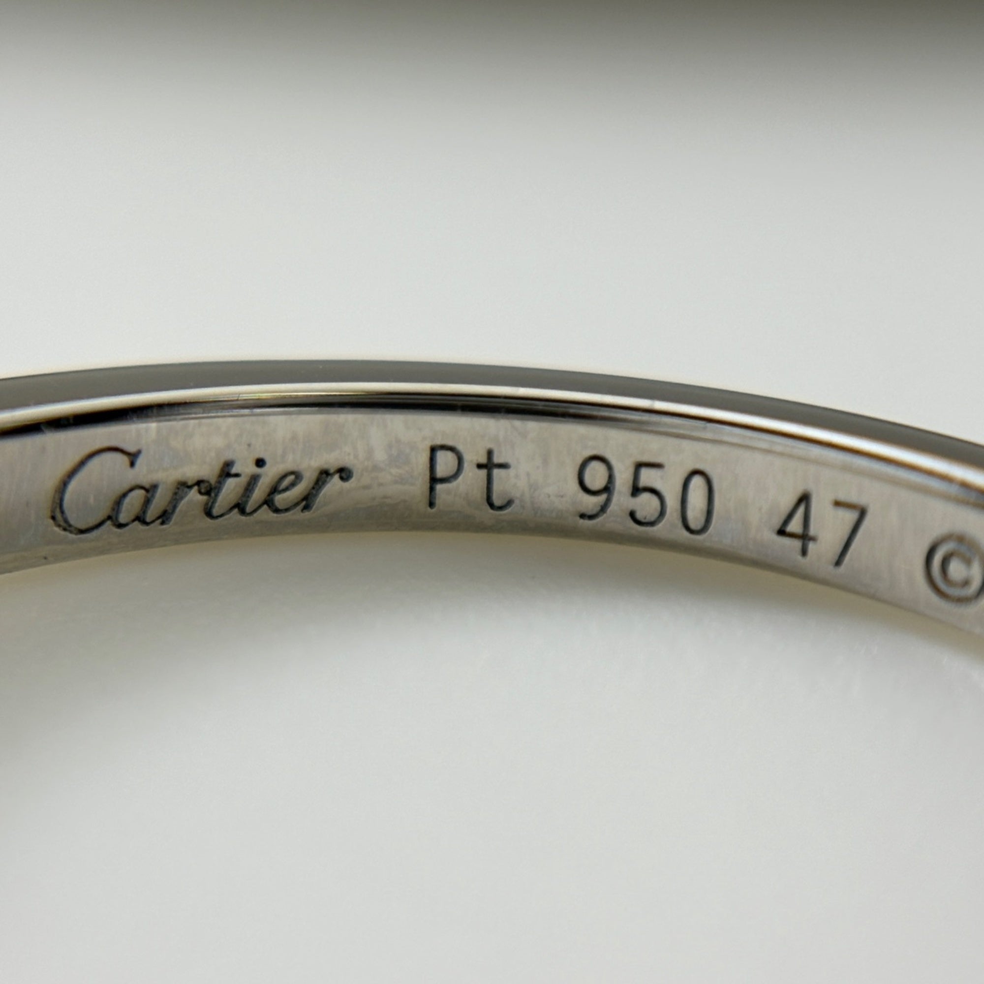 Cartier Platinum 950 Band Ring (Pre-Owned)