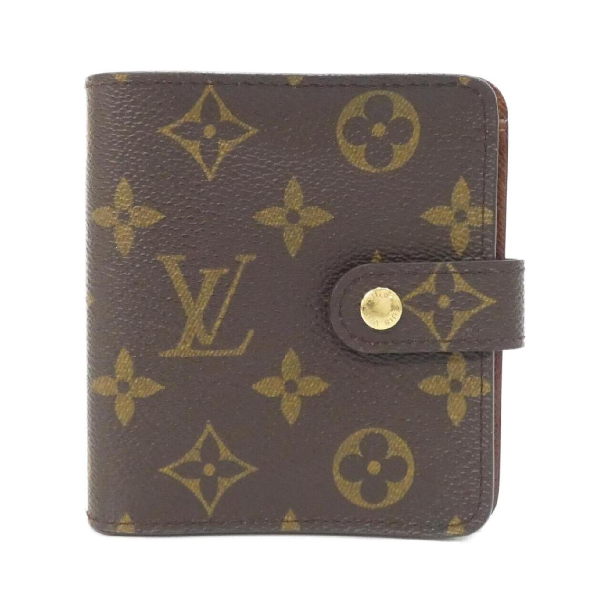 Louis Vuitton Marron Coated Canvas Wallet (Bi-Fold) (Pre-Owned)