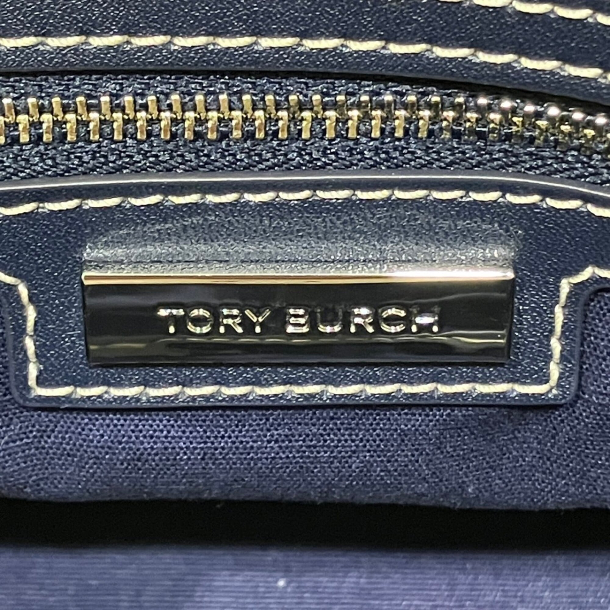 Tory Burch Beige Canvas Tote Bag (Pre-Owned)