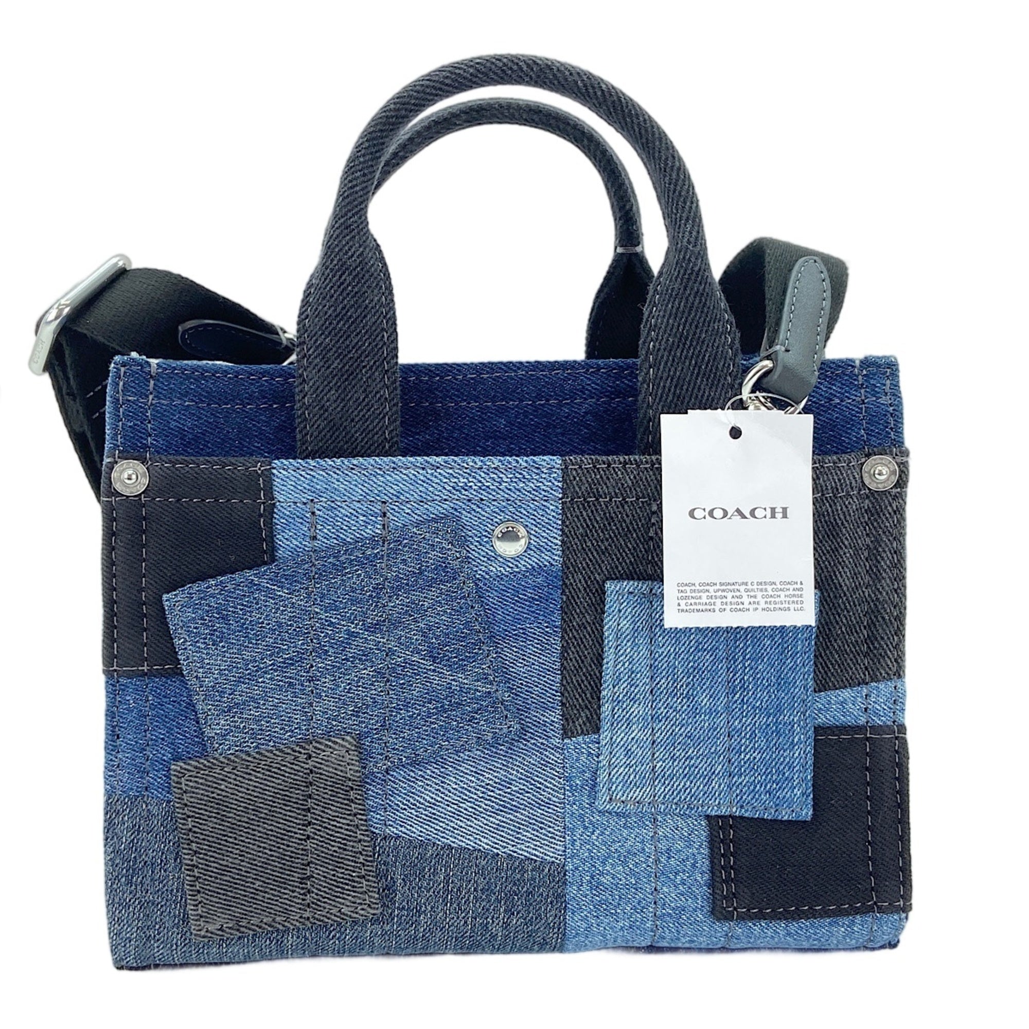Coach Navy Denim Handbag (Pre-Owned)