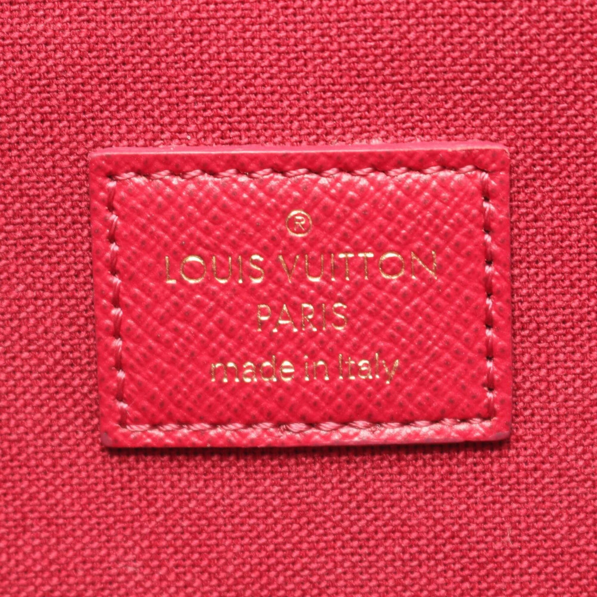 Louis Vuitton Brown Fuchsia Monogram Monogram Leather Handbag Pochette Shoulder Bag (Pre-Owned)