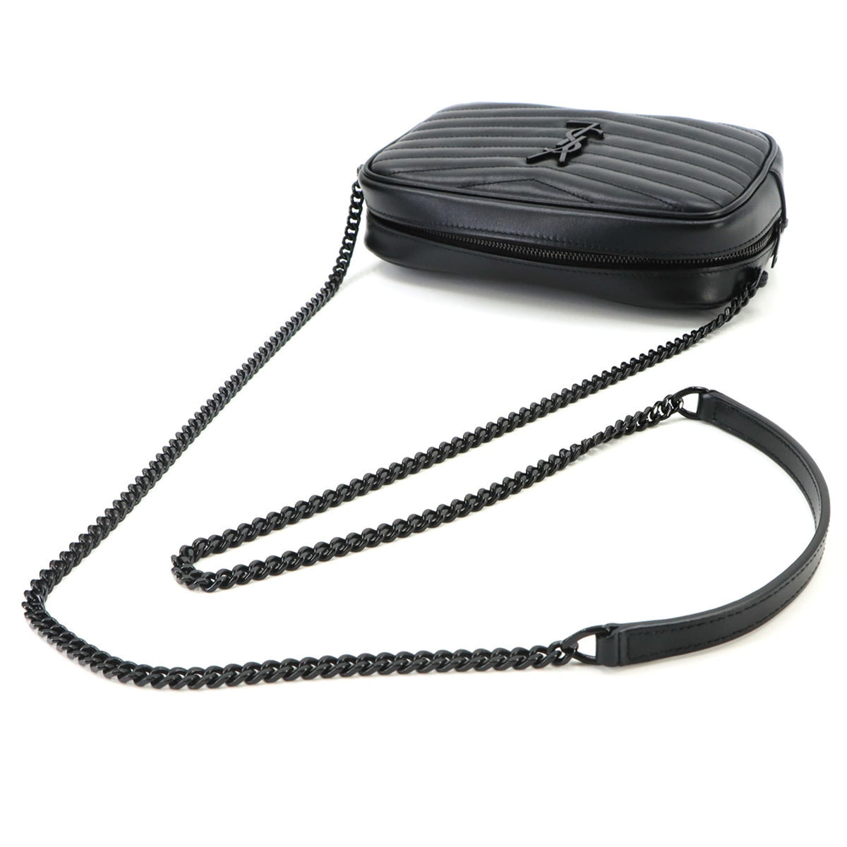 Saint Laurent Black Leather Shoulder Bag (Pre-Owned)