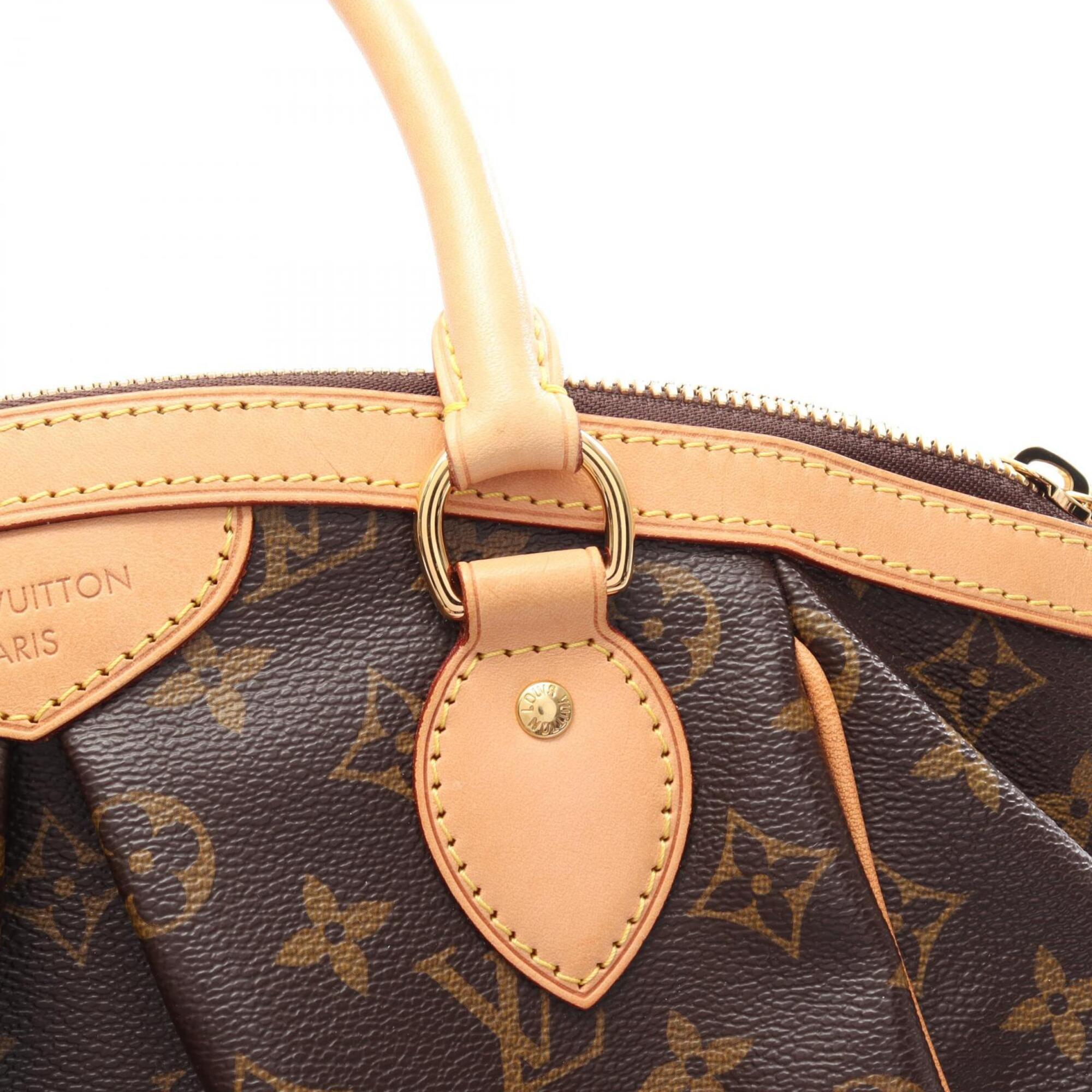 Louis Vuitton Brown Pvc Coated Canvas Leather Handbag (Pre-Owned)
