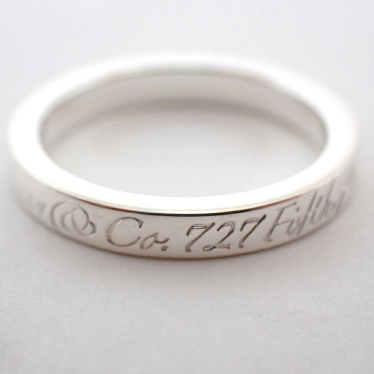 Tiffany Sterling Silver 925 Band Ring (Pre-Owned)
