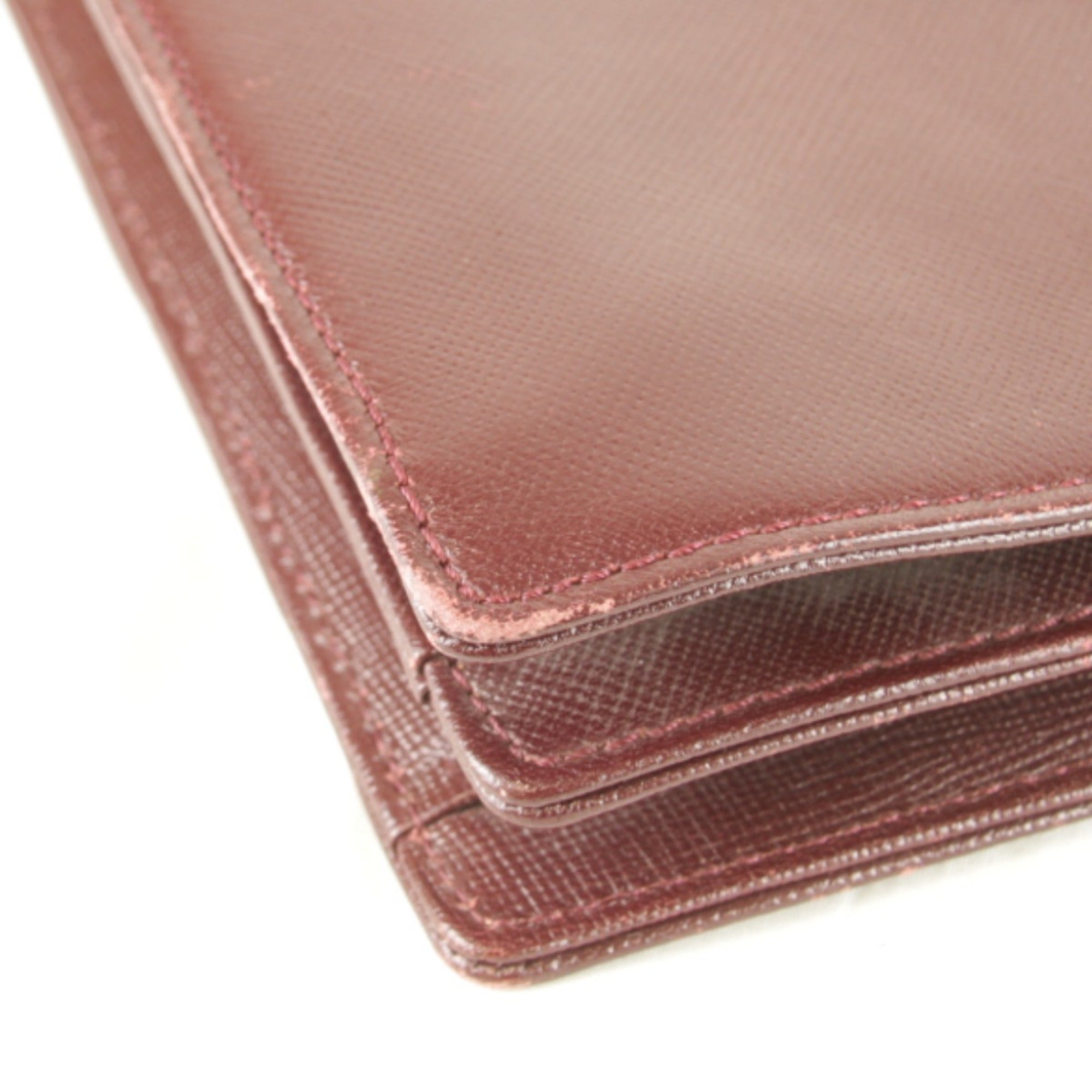Yves Saint Laurent Wine Leather Shoulder Bag (Pre-Owned)