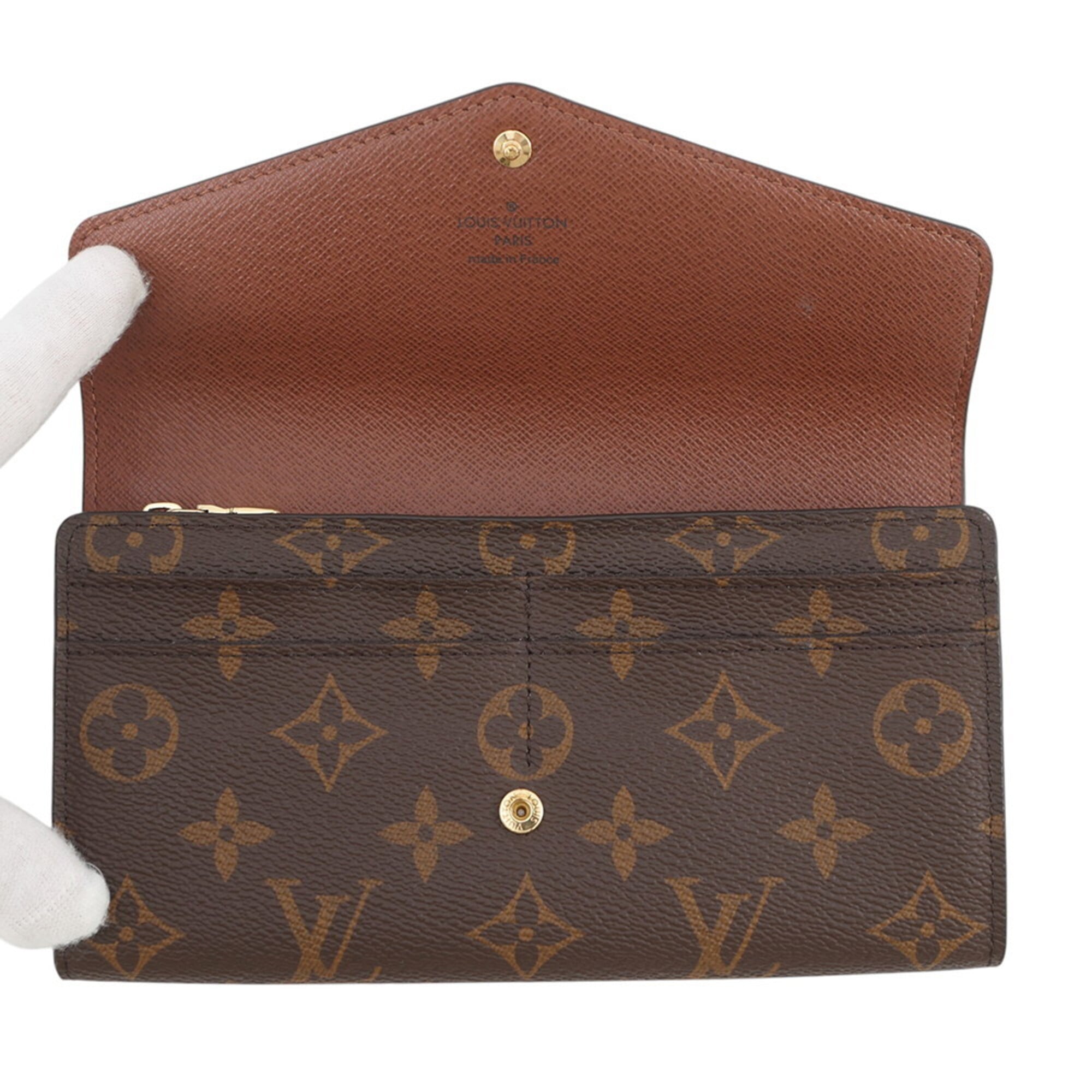 Louis Vuitton Monogram Brown Monogram Long Wallet (Bi-Fold) (Pre-Owned)