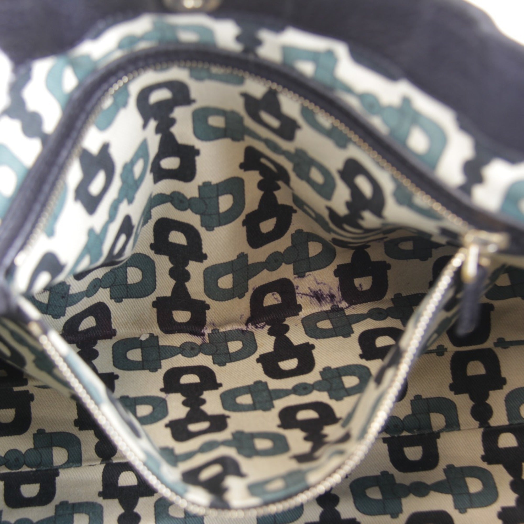 Gucci Guccissima Black Gg Leather Leather Tote Bag (Pre-Owned)