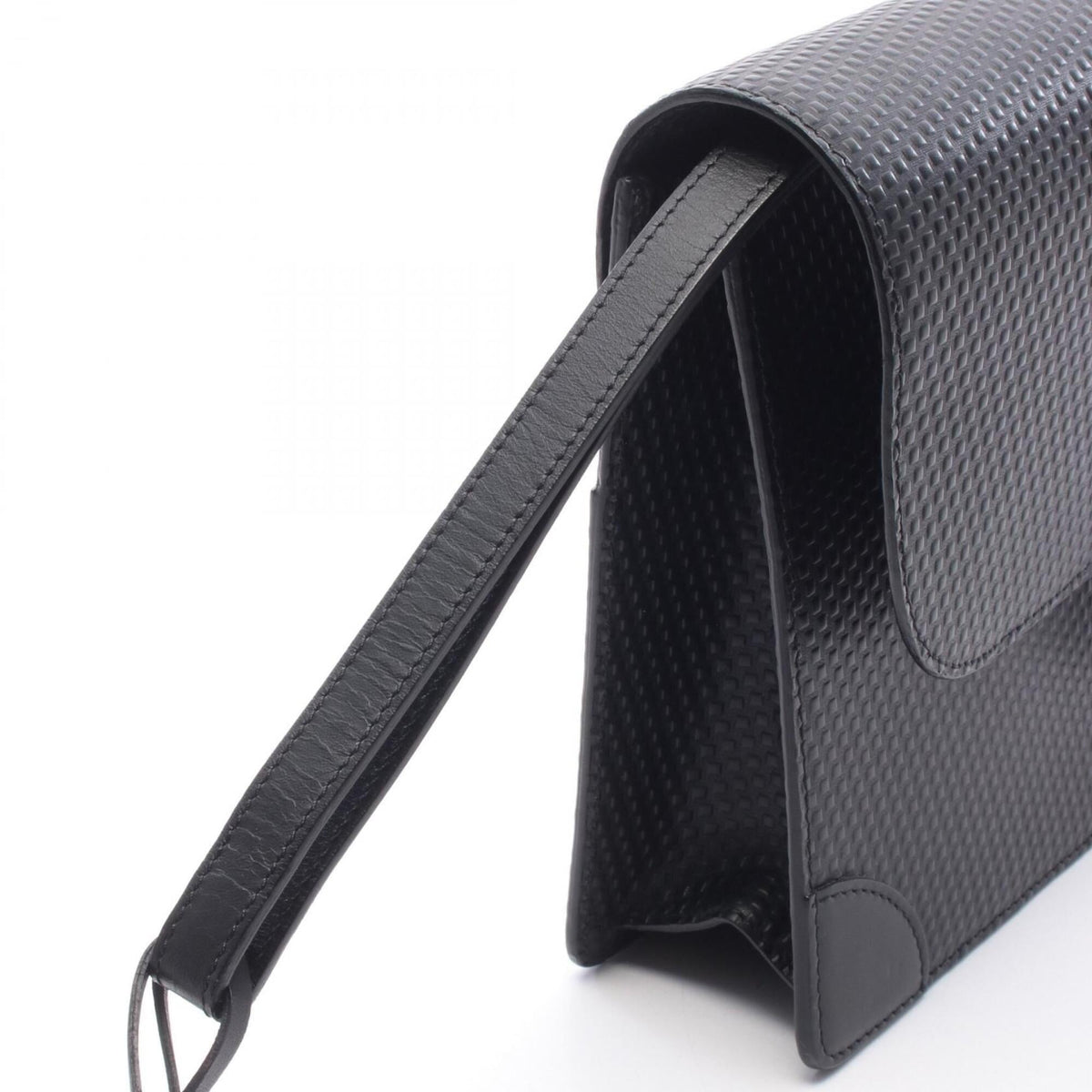 Dunhill Black Leather Clutch Bag (Pre-Owned)