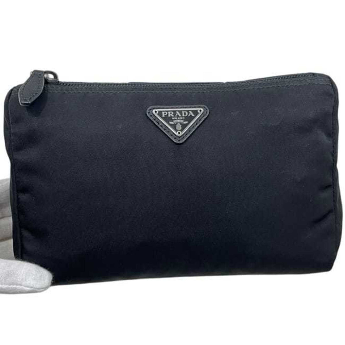 Prada Black Nero Nylon Pouch (Pre-Owned)