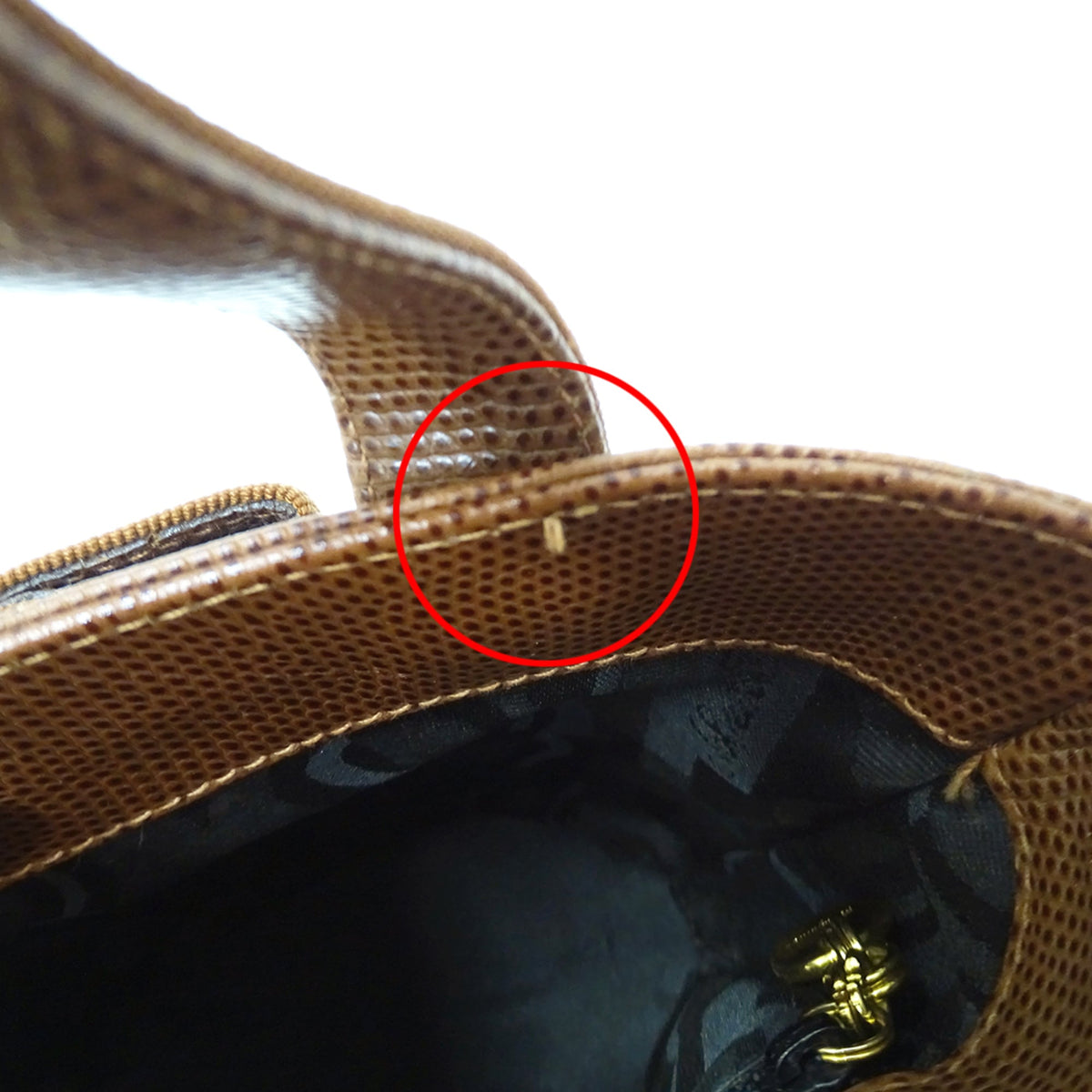 Salvatore Ferragamo Brown Leather Handbag (Pre-Owned)