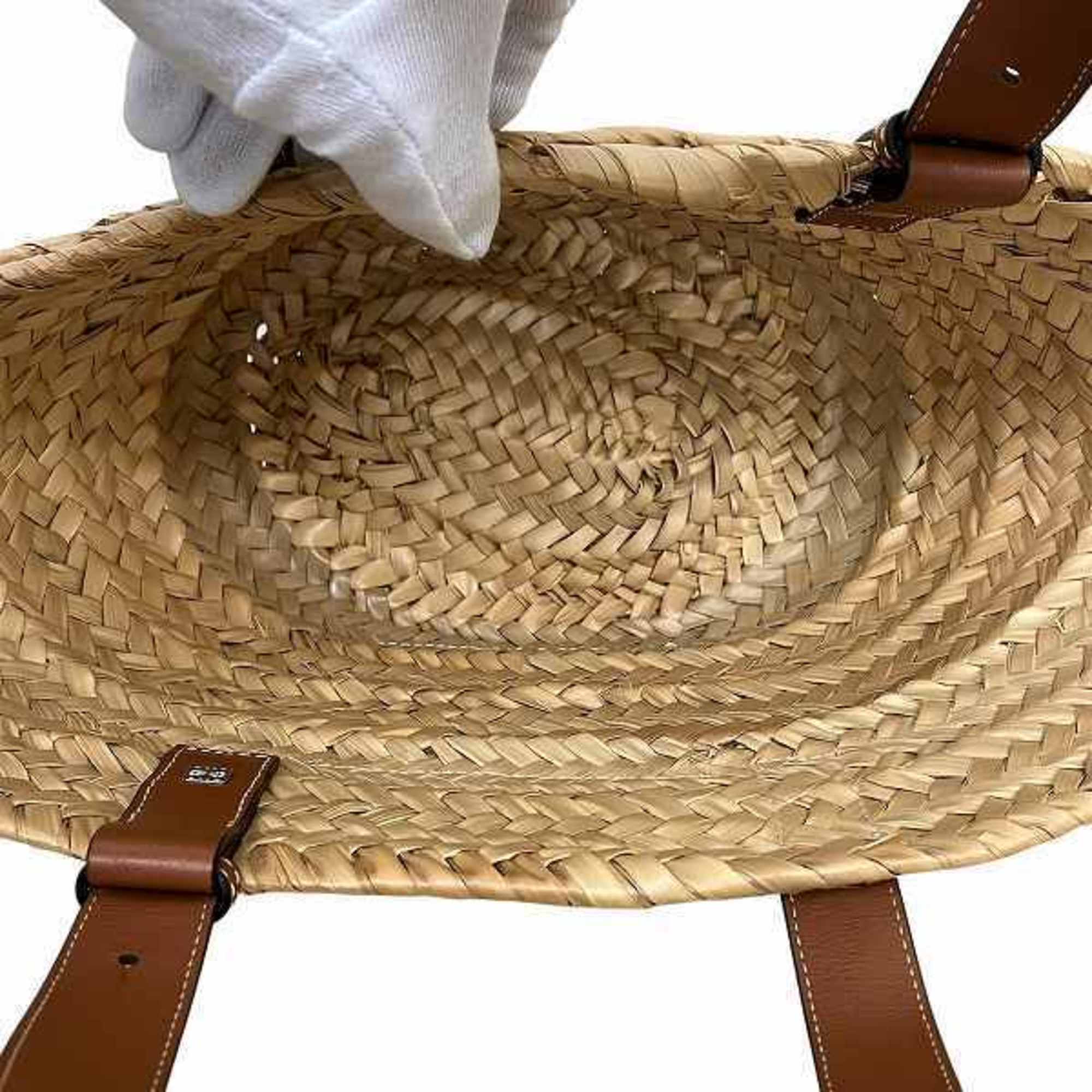 Loewe Brown Leather Basket Handbag (Pre-Owned)