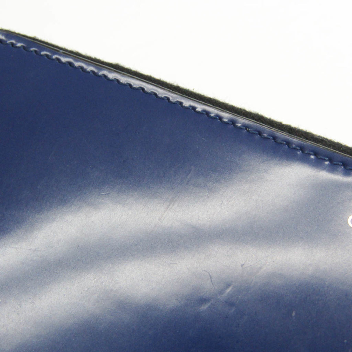 Celine Navy Leather Long Wallet (Bi-Fold) (Pre-Owned)