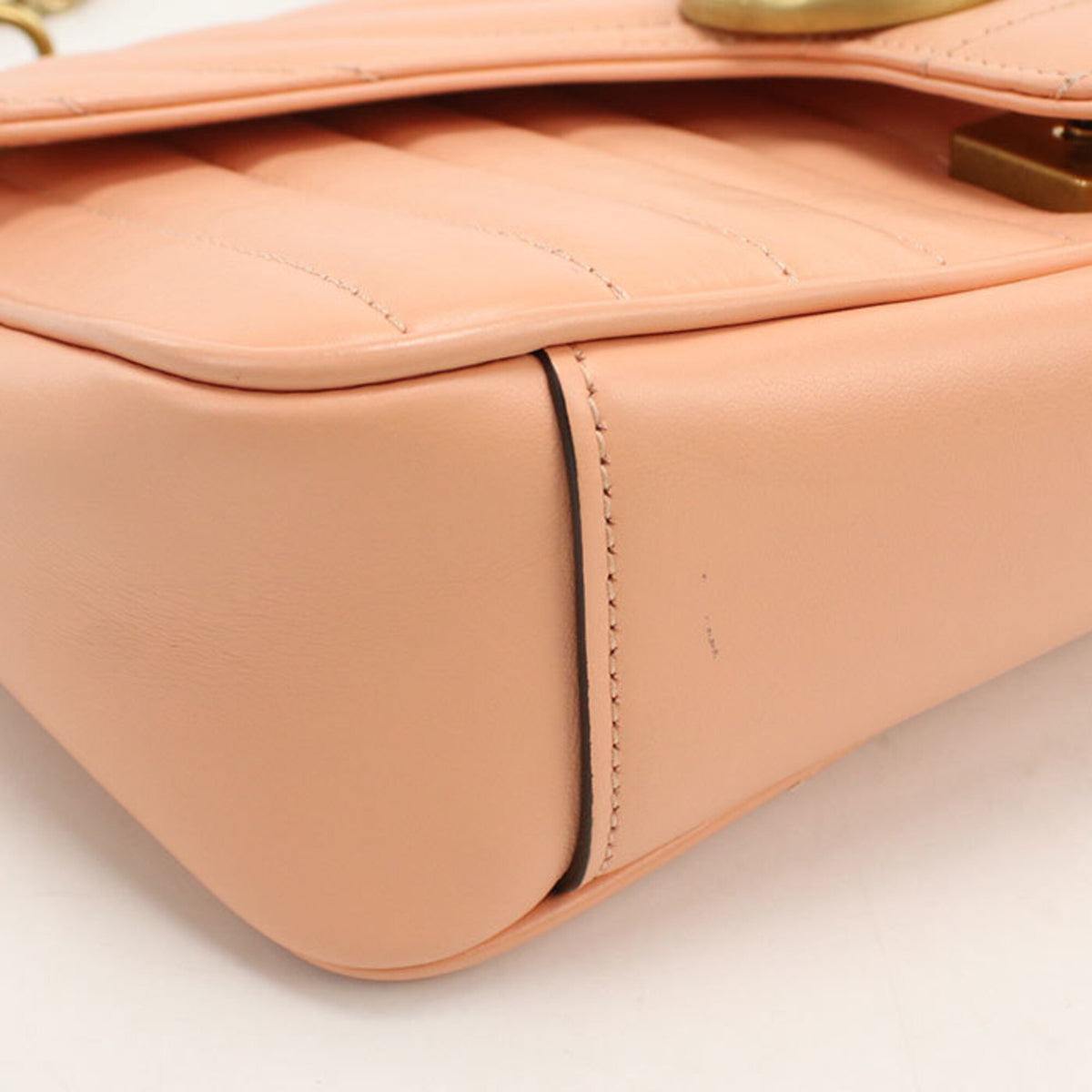Gucci Pink Leather Shoulder Bag (Pre-Owned)