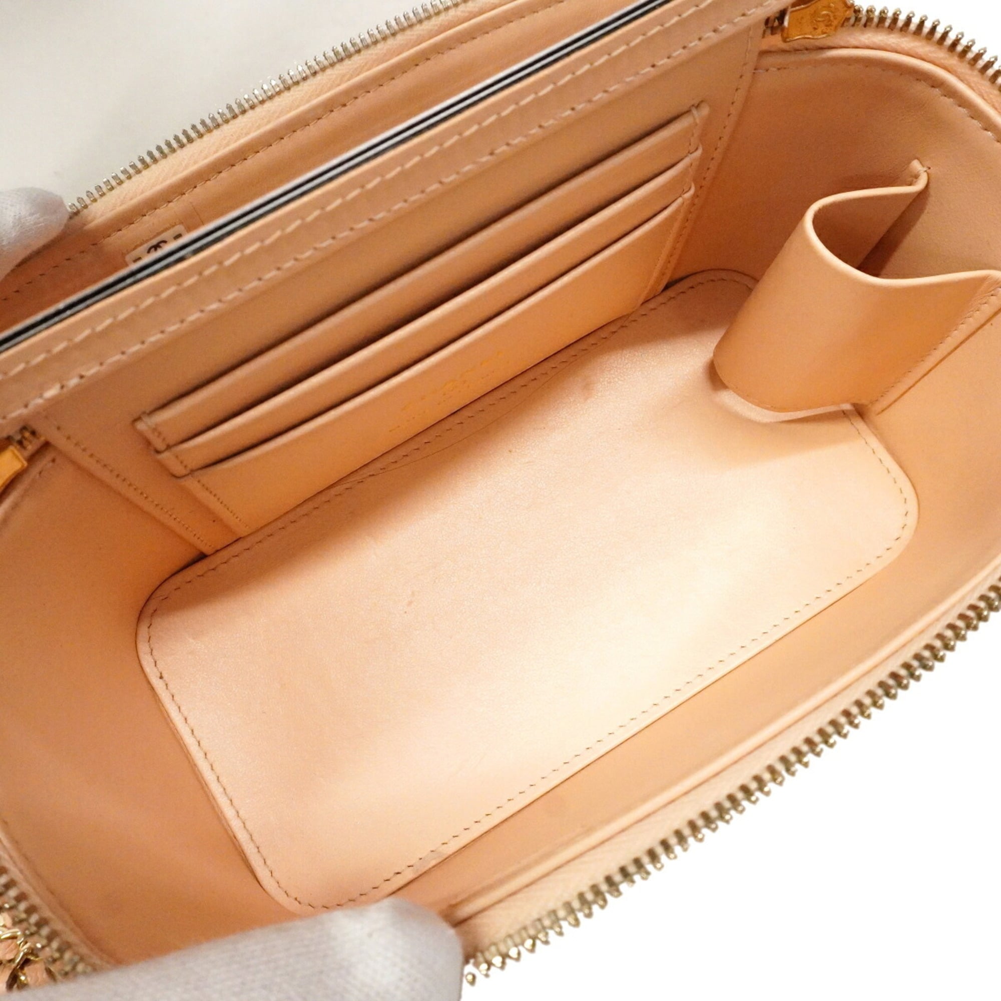 Chanel Pink Grained Calfskin Vanity Bag (Pre-Owned)