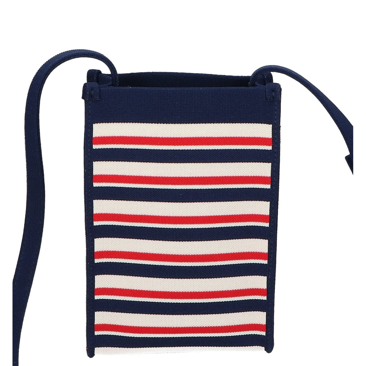 Marni Ivory Navy Red Color Canvas Shoulder Bag (Pre-Owned)