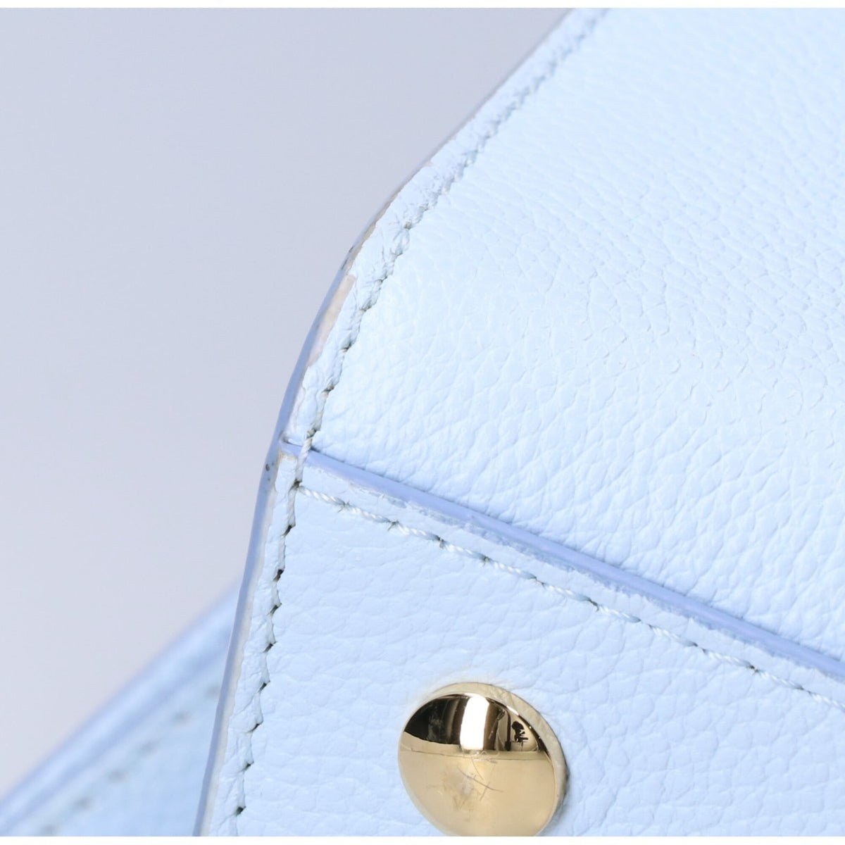 Burberry Sky Blue Leather Shoulder Bag (Pre-Owned)