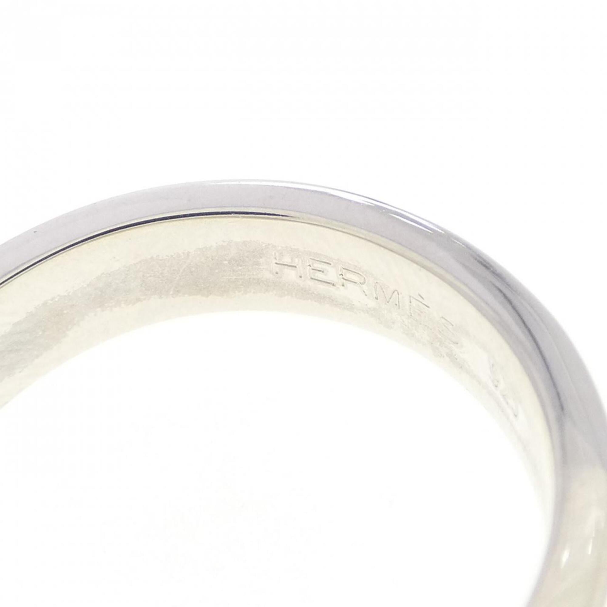 Hermes Silver 925 Band Ring (Pre-Owned)