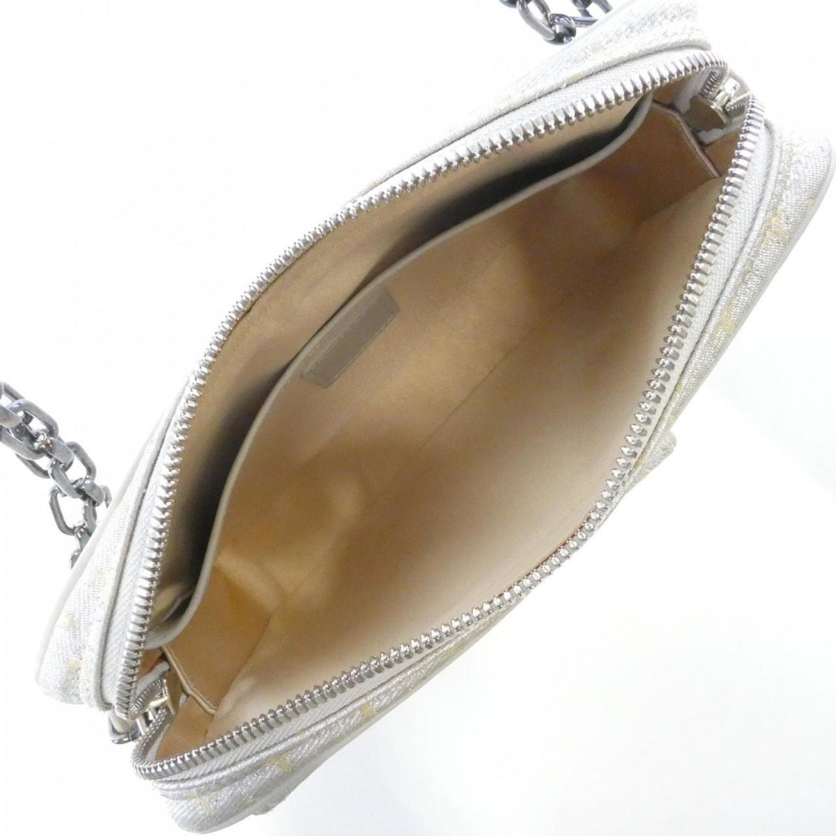 Louis Vuitton Silver Canvas Shoulder Bag (Pre-Owned)