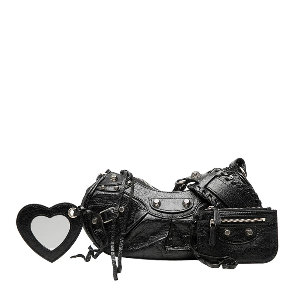 Balenciaga Black Leather Shoulder Bag (Pre-Owned)