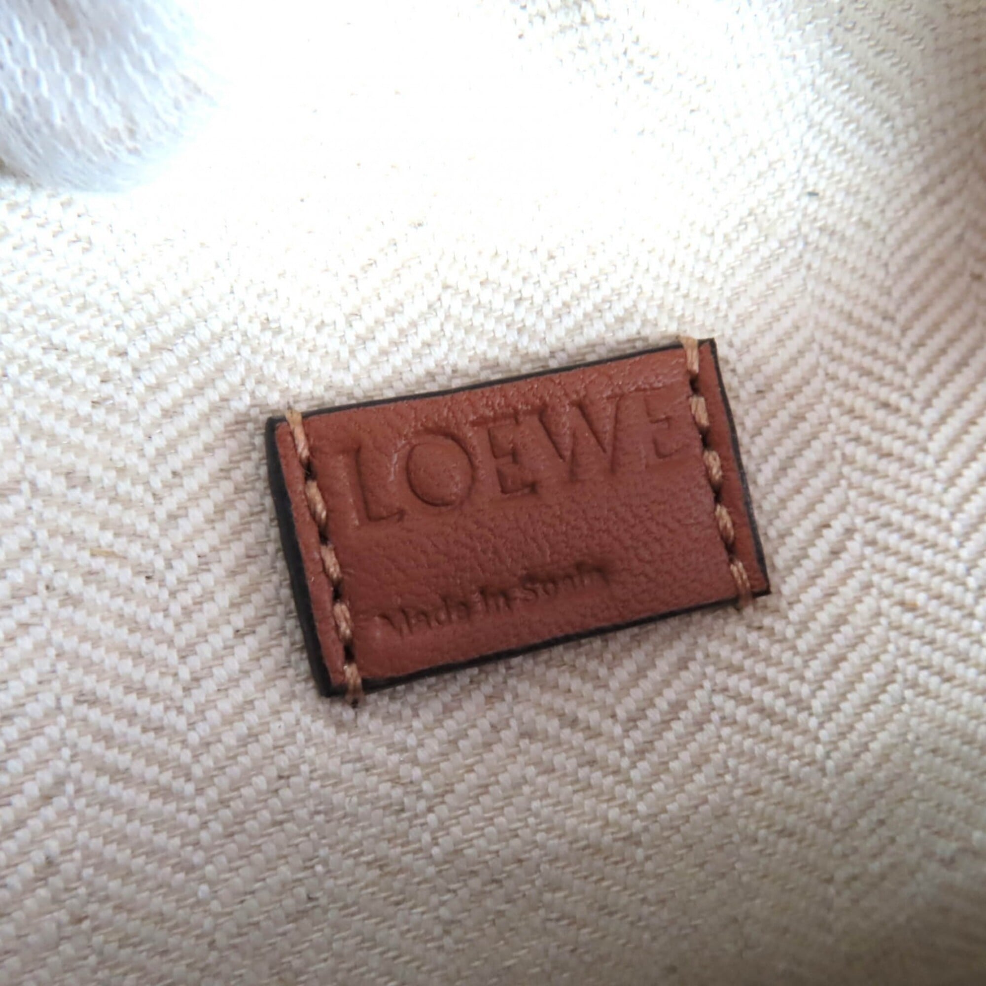Loewe Camel Leather Handbag Shoulder Bag (Pre-Owned)