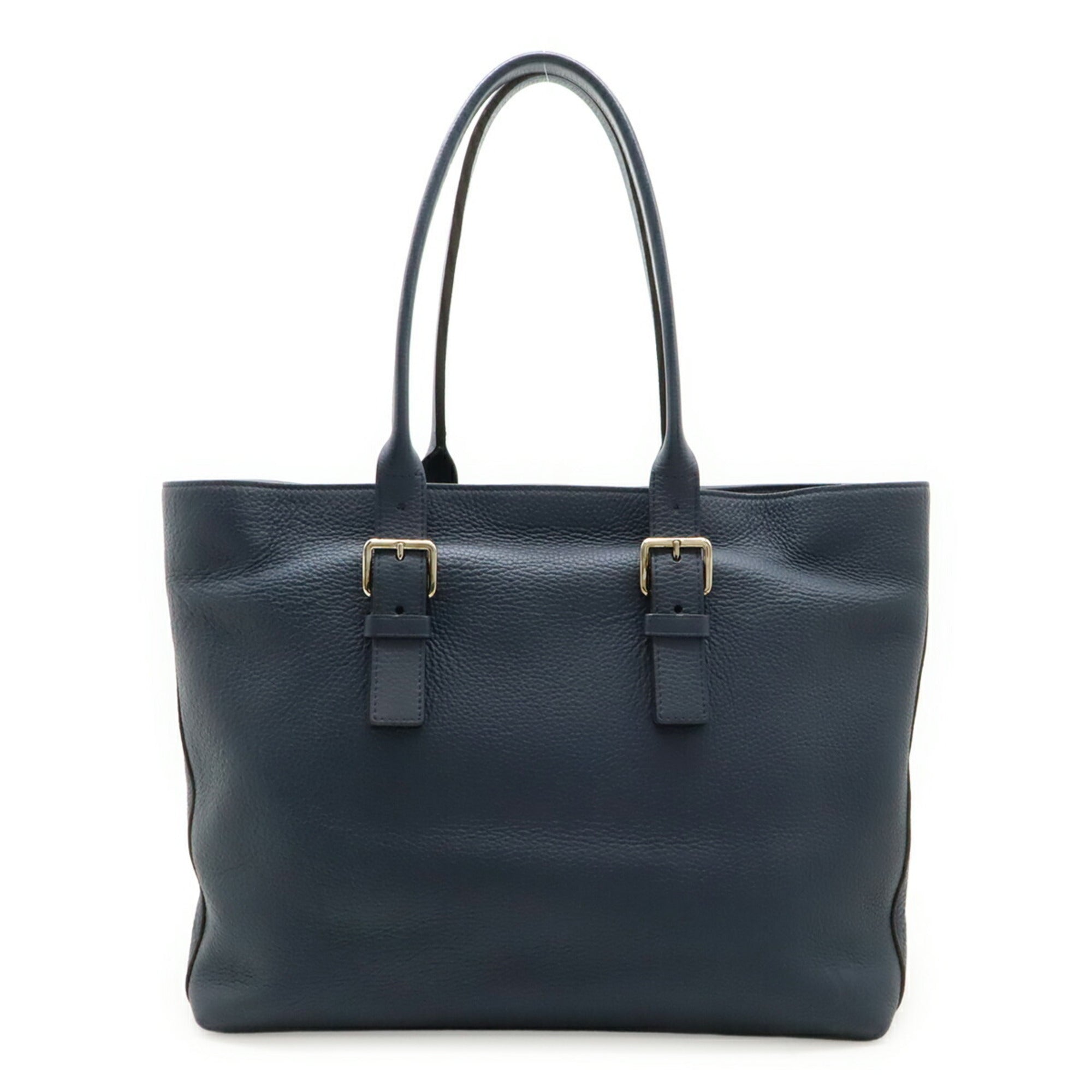 Louis Vuitton Navy Leather Shoulder Bag Tote Bag (Pre-Owned)