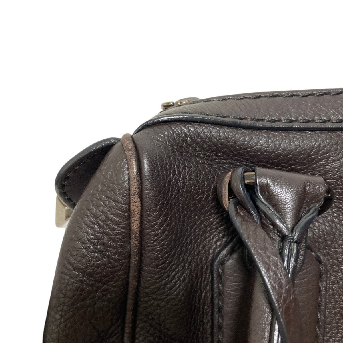 Tod's Brown Leather Boston Bag Handbag (Pre-Owned)