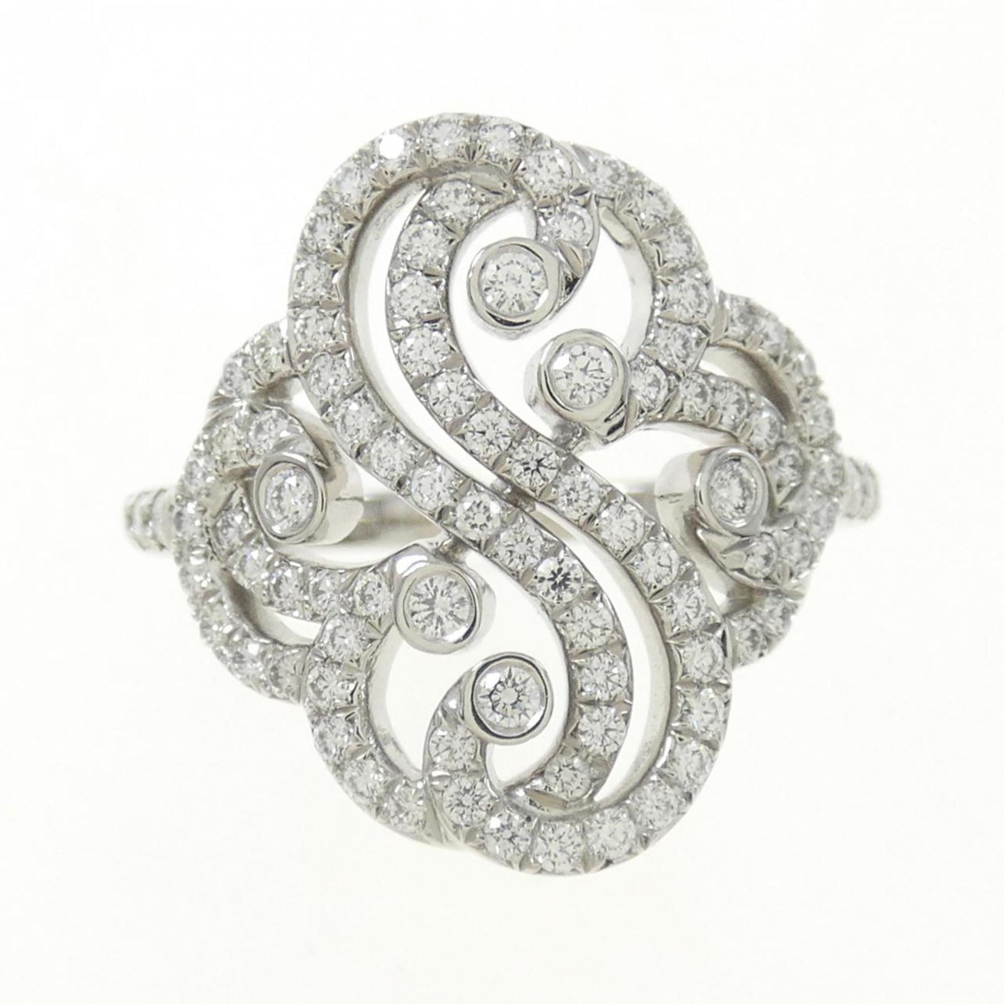 Tiffany Heart Platinum Band Ring (Pre-Owned)