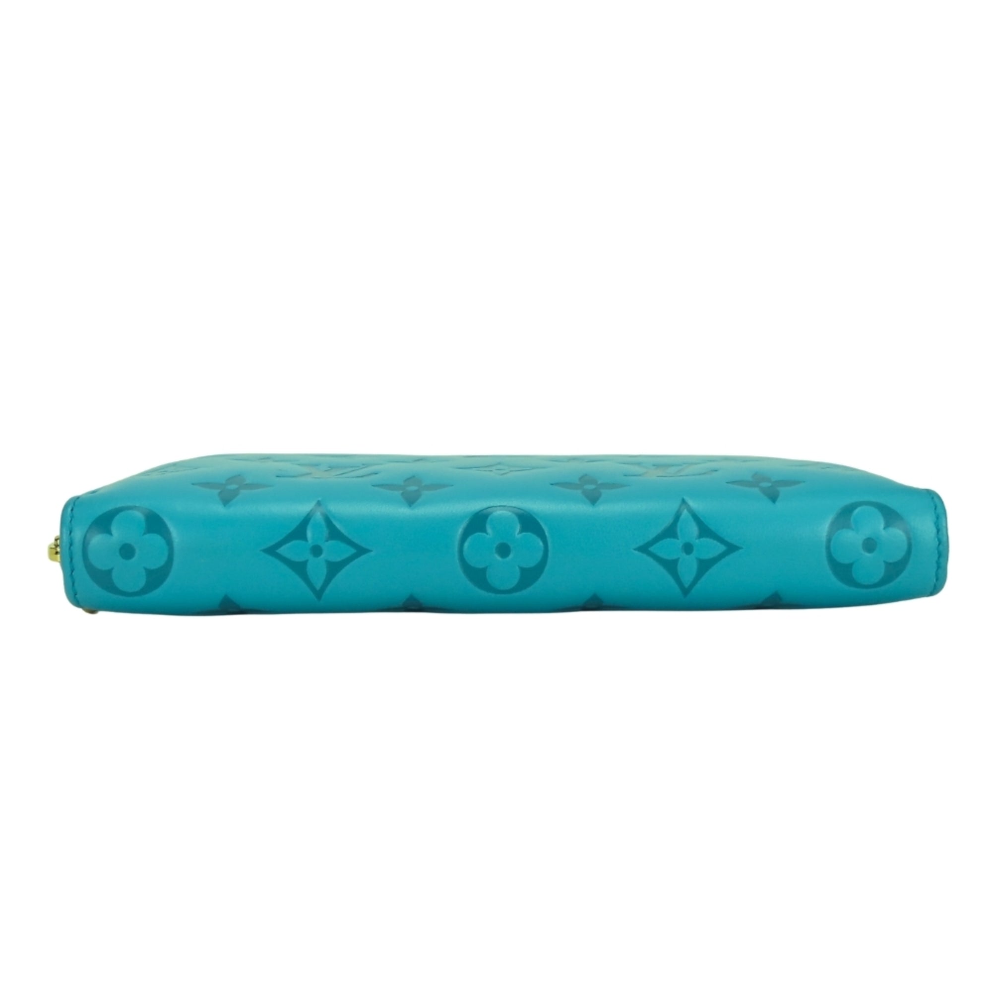 Louis Vuitton Monogram Turquoise Monogram Long Wallet (Bi-Fold) (Pre-Owned)