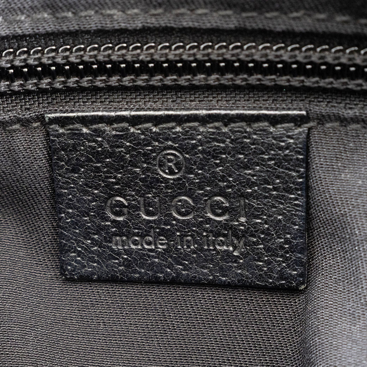 Gucci Black Gg Canvas Leather Shoulder Bag (Pre-Owned)