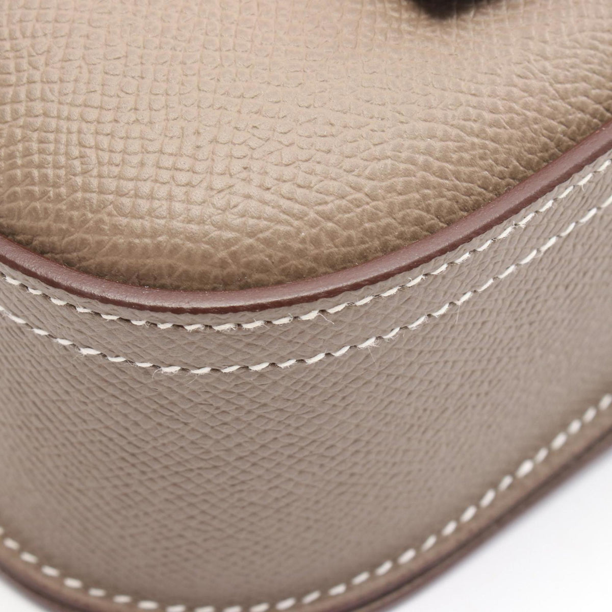 Hermes Gray Leather Epsom Leather Shoulder Bag (Pre-Owned)