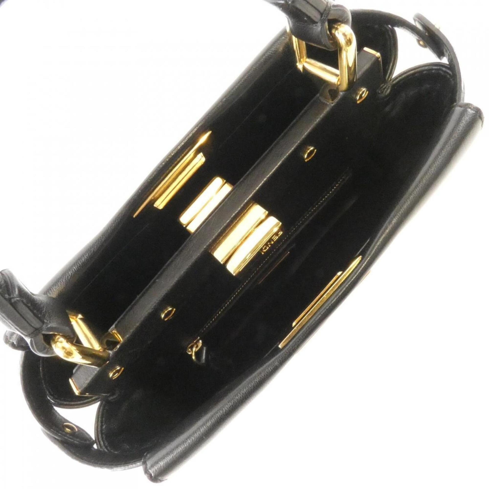 Fendi Black Leather Handbag (Pre-Owned)