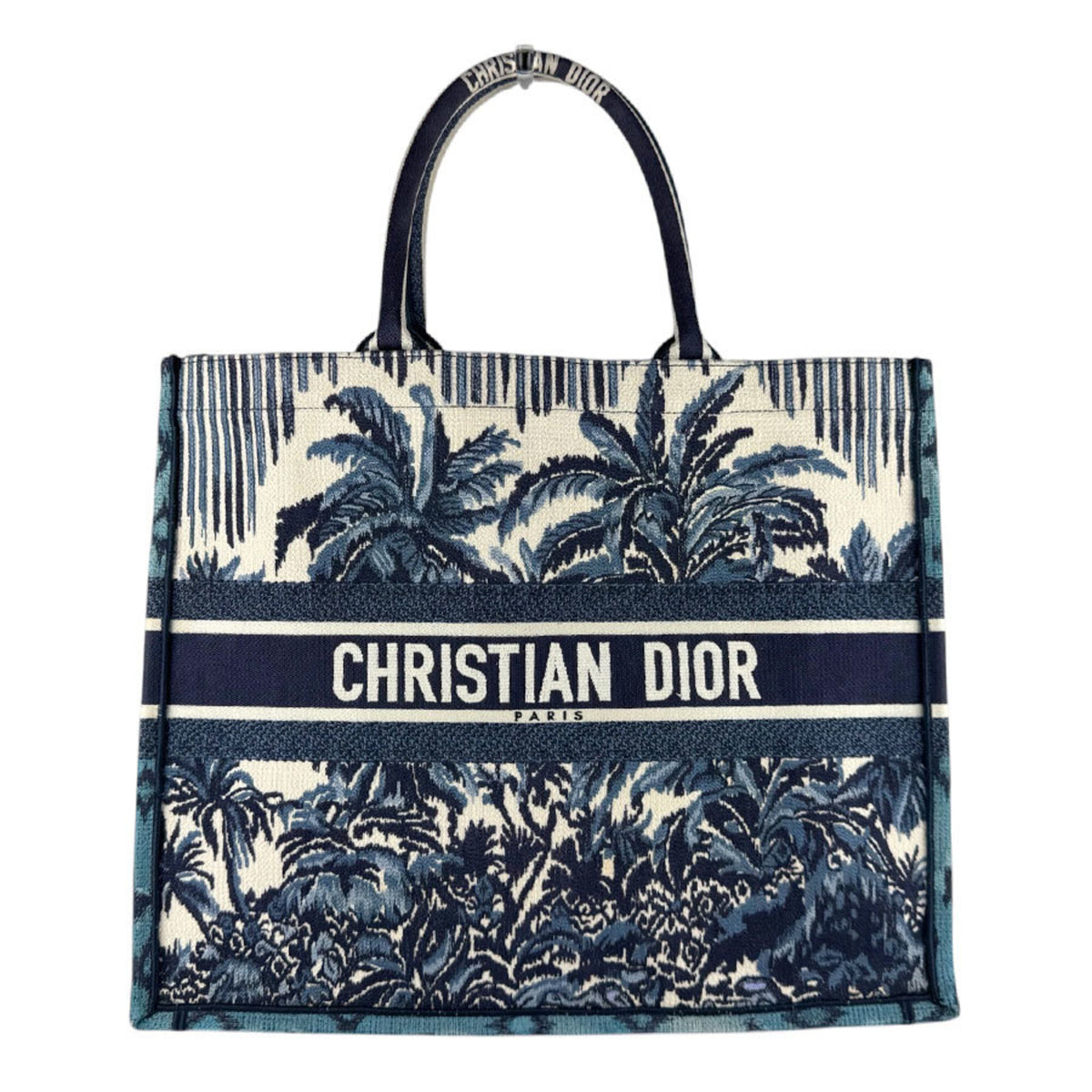 Christian Dior Navy Canvas Handbag (Pre-Owned)