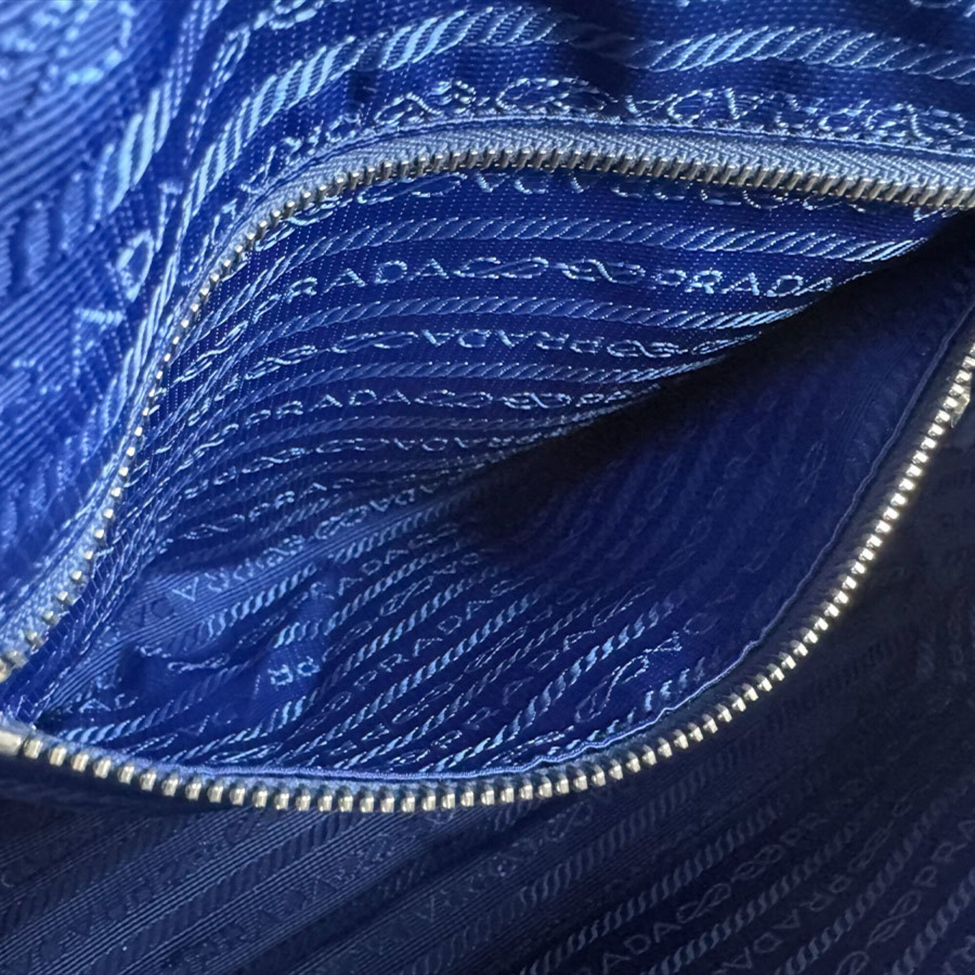 Prada Dark Blue Nylon Shoulder Bag (Pre-Owned)
