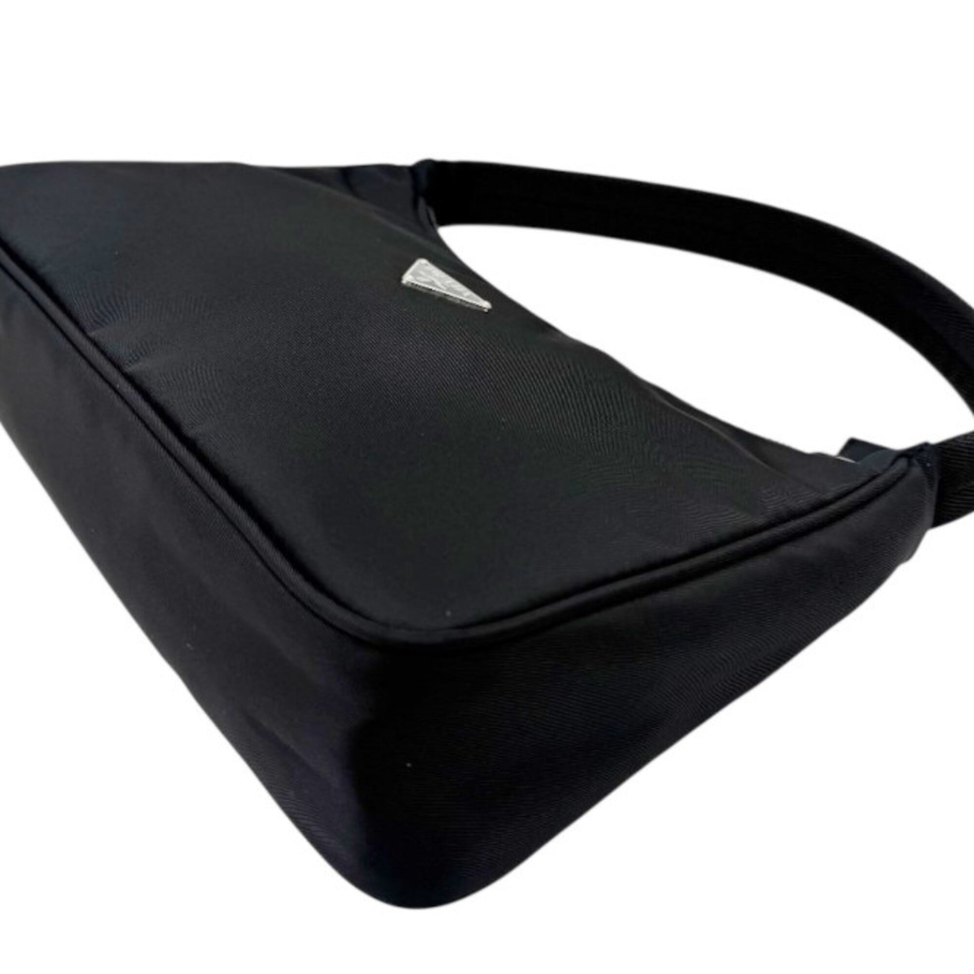 Prada Black Nylon Handbag Pouch Shoulder Bag (Pre-Owned)
