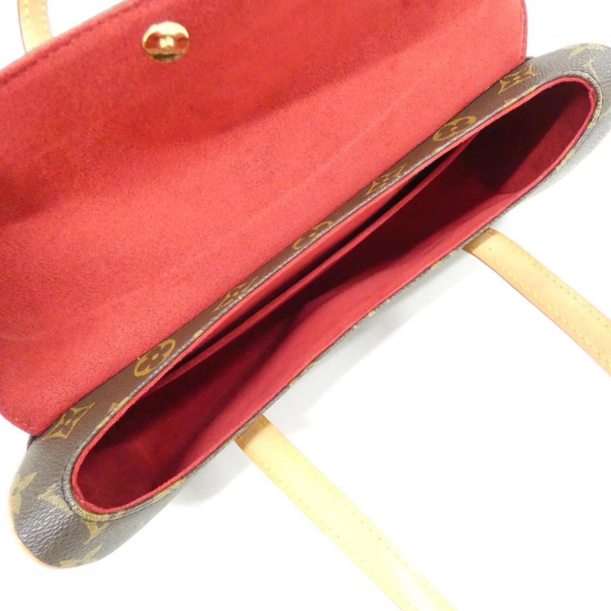 Louis Vuitton Brown Coated Canvas Handbag (Pre-Owned)