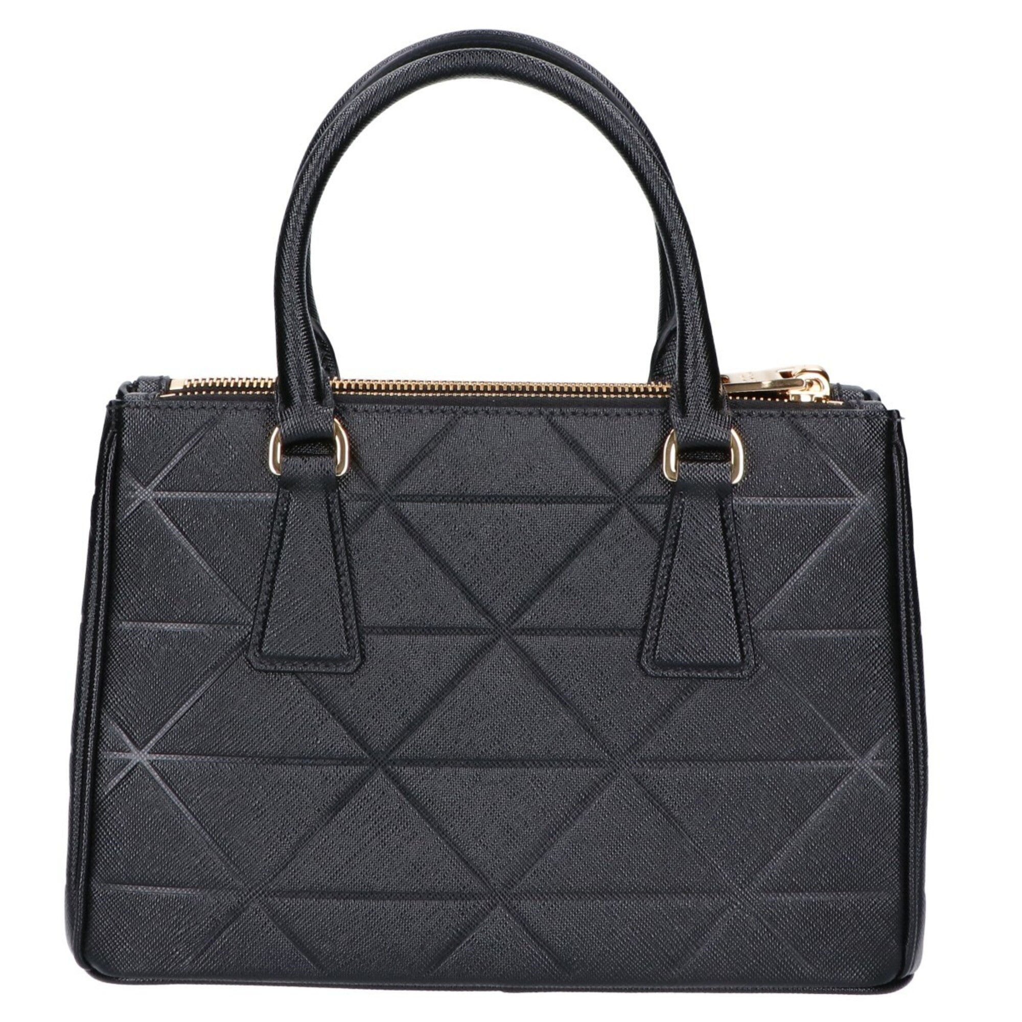 Prada Black Leather Handbag Shoulder Bag (Pre-Owned)
