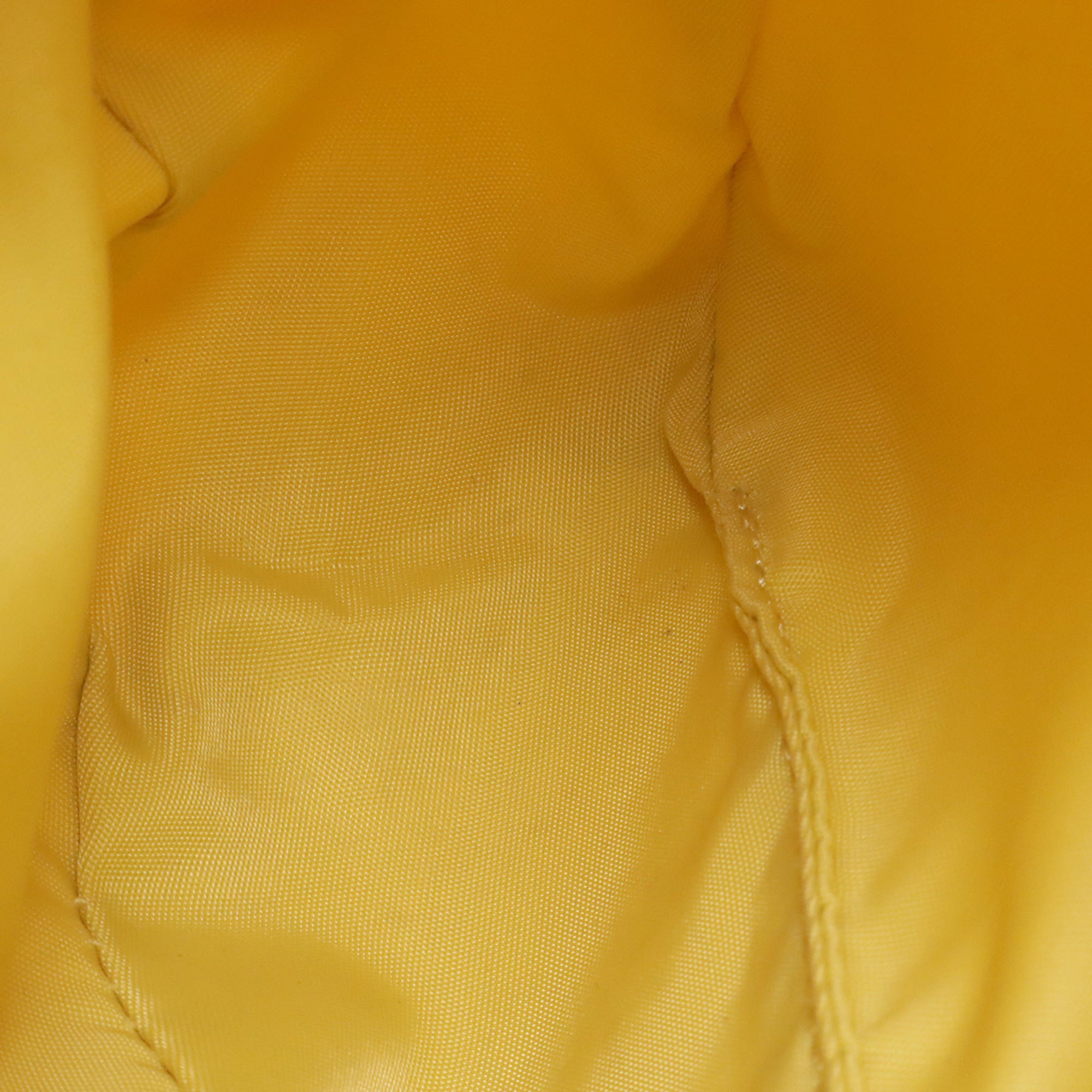 Prada Yellow Nylon Handbag Pouch (Pre-Owned)