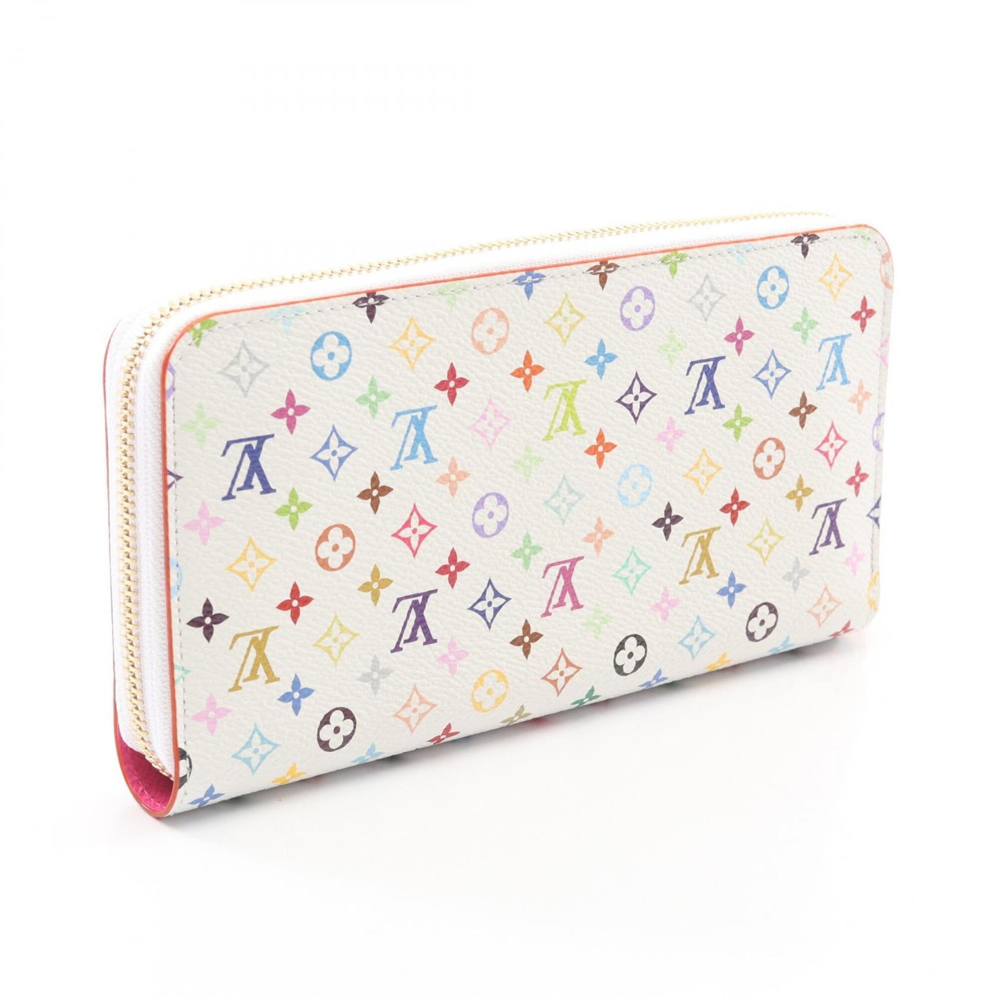 Louis Vuitton White Pvc Long Wallet (Bi-Fold) (Pre-Owned)