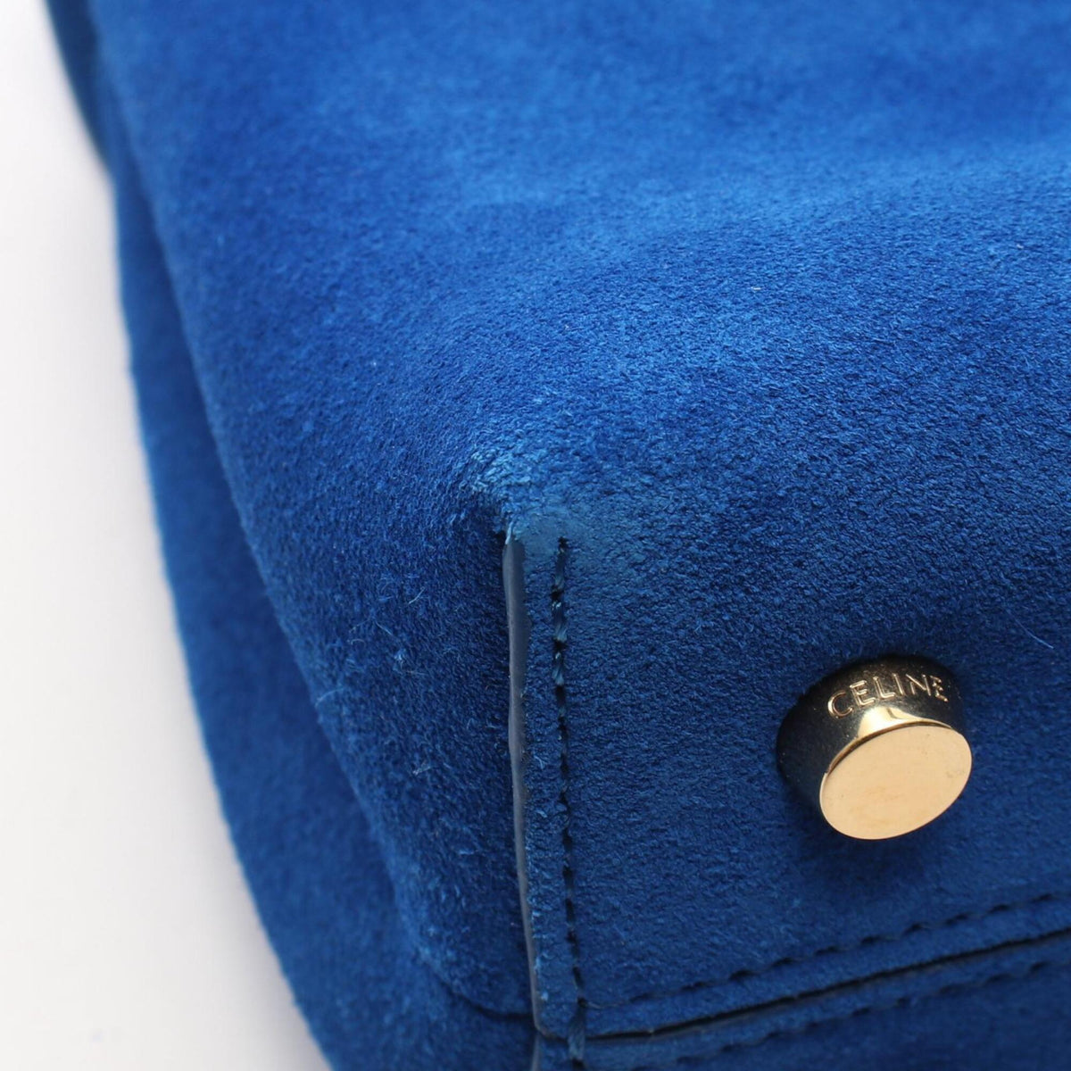 Celine Blue Suede Handbag (Pre-Owned)