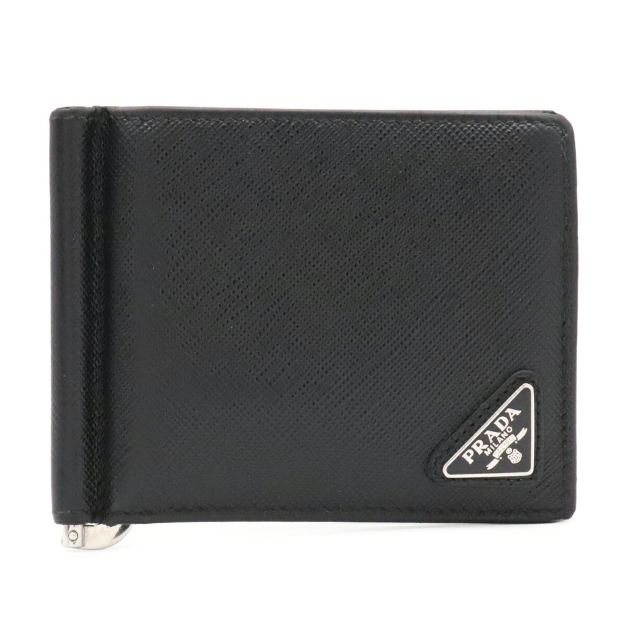 Prada Black Nero Leather Wallet (Bi-Fold) (Pre-Owned)