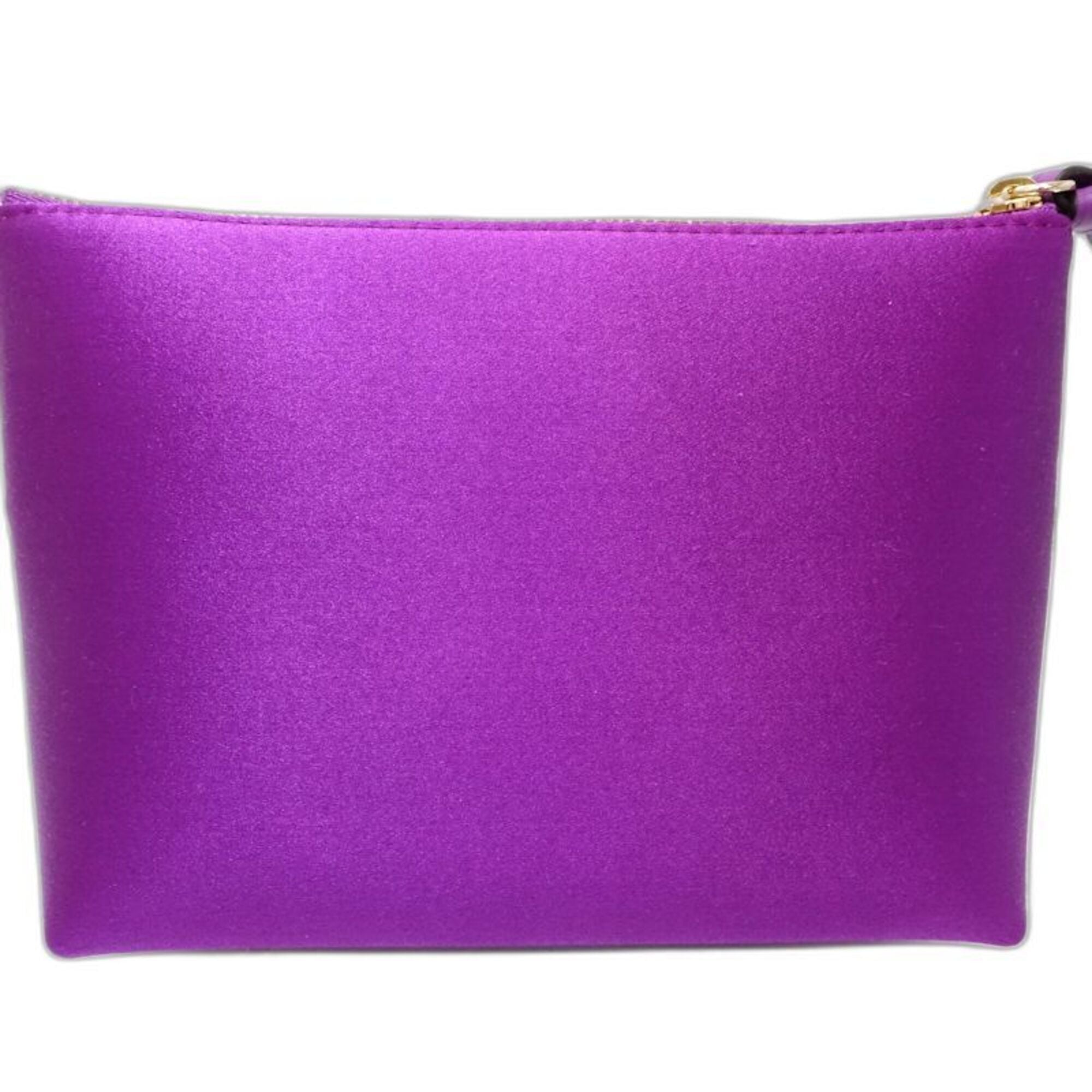 Jimmy Choo Purple Satin Pouch (Pre-Owned)