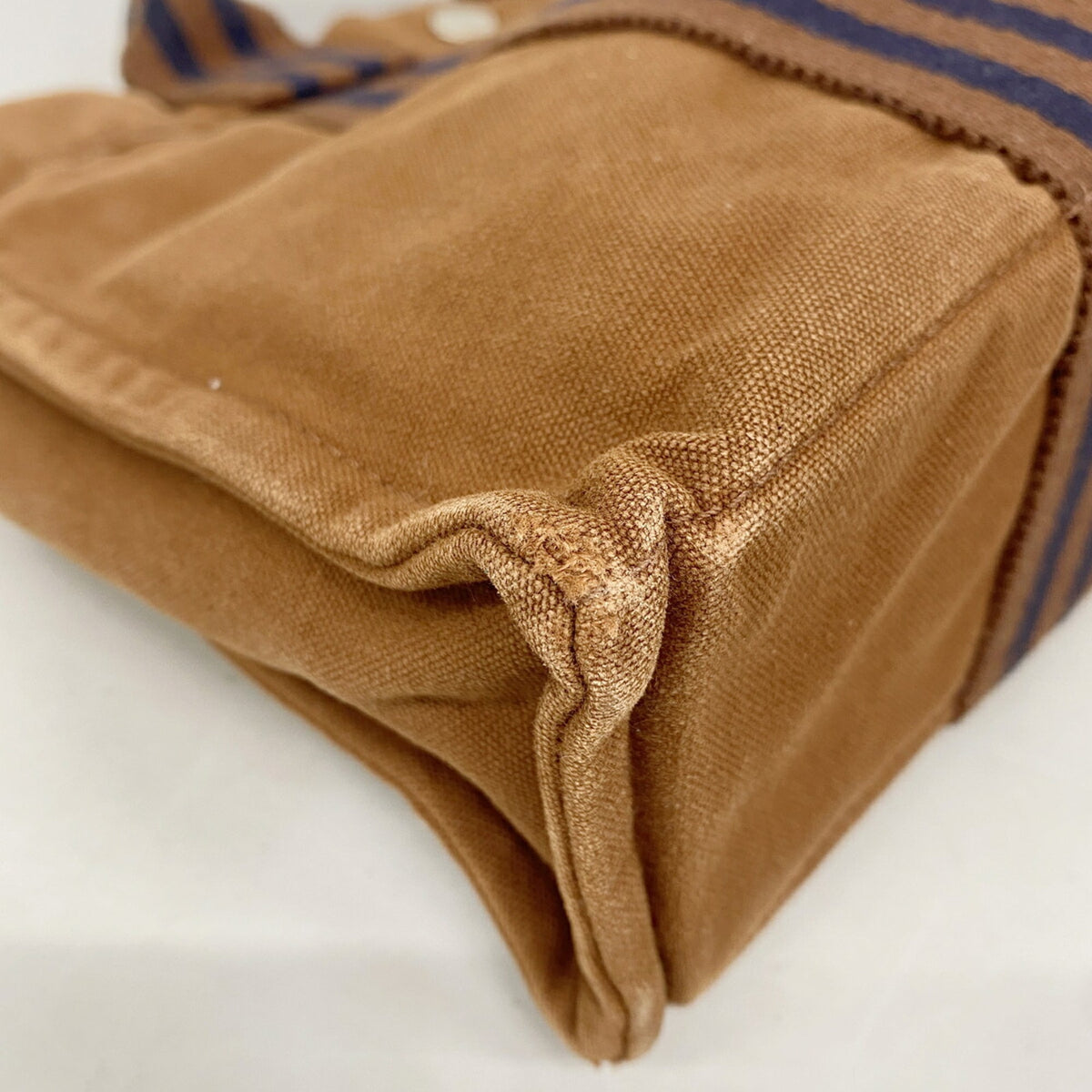 Hermes Brown Canvas Tote Bag (Pre-Owned)